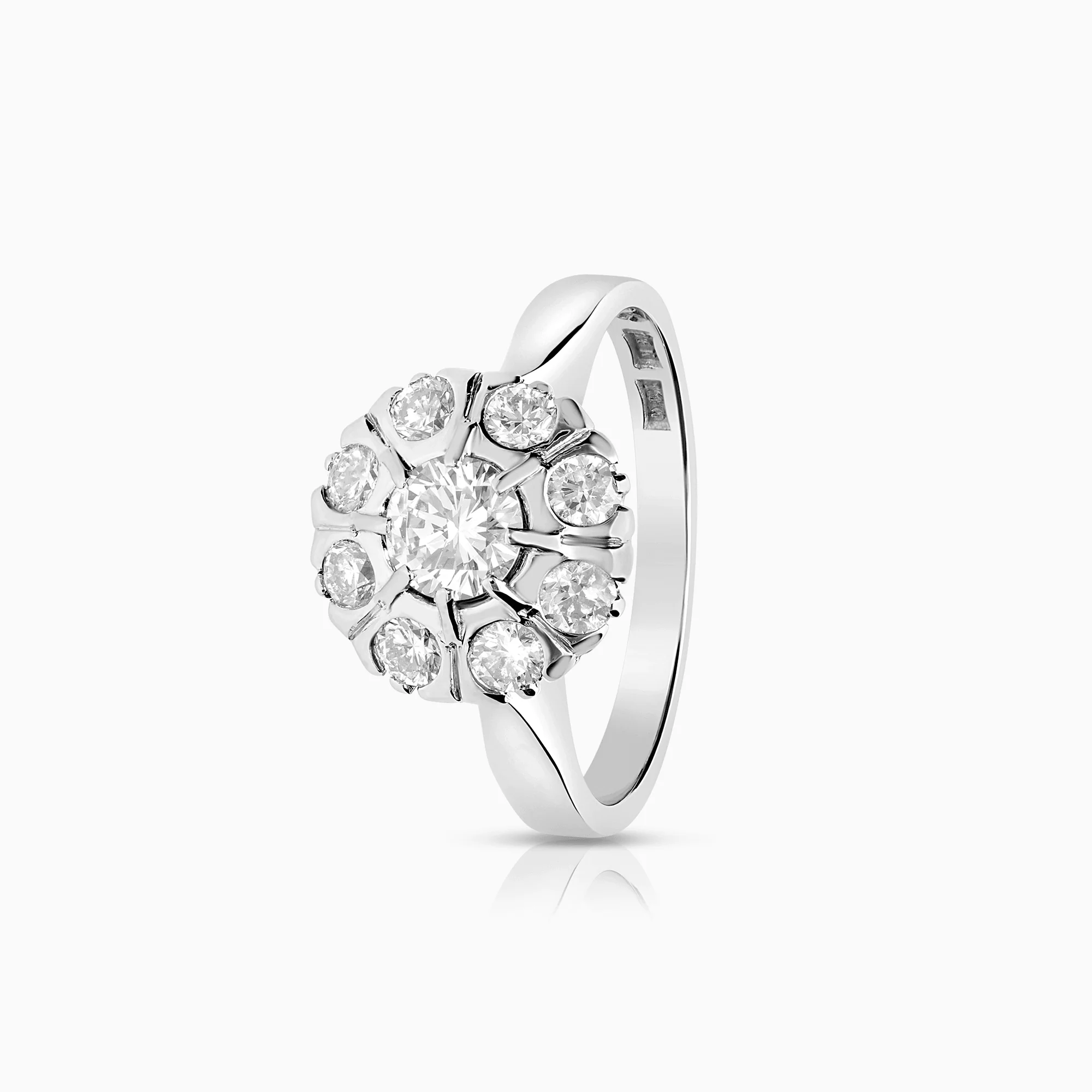 Diamond Ring 0.80ct 18K White Gold