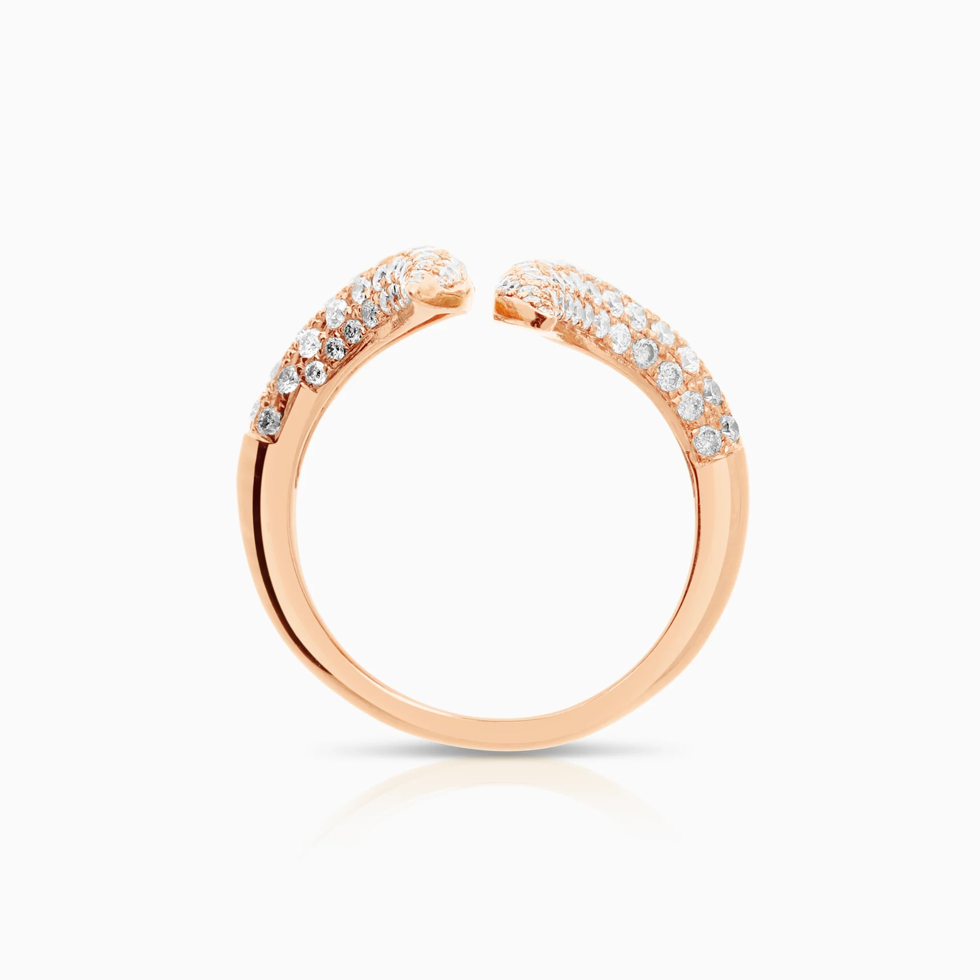 Diamond ring 1.02ct 18K rose gold - Image 2