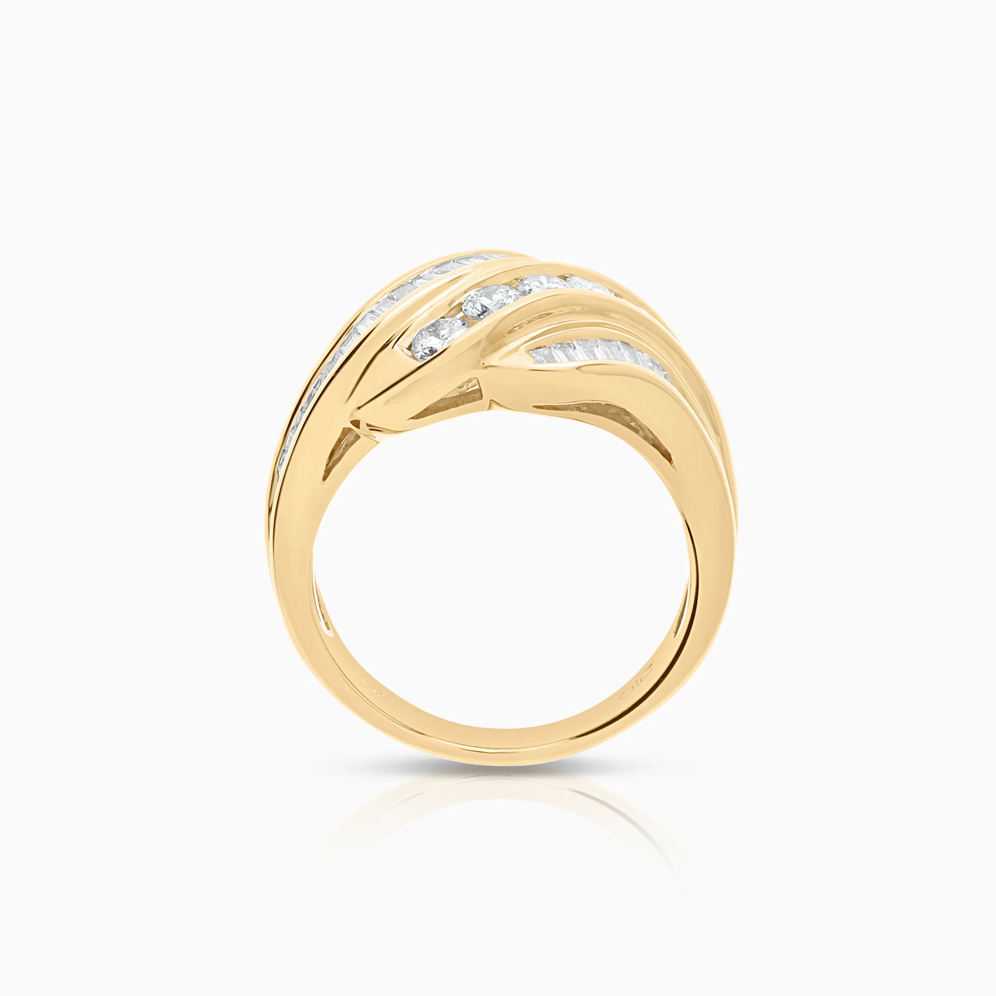 Diamond ring 1.20ct 14K gold - Image 2