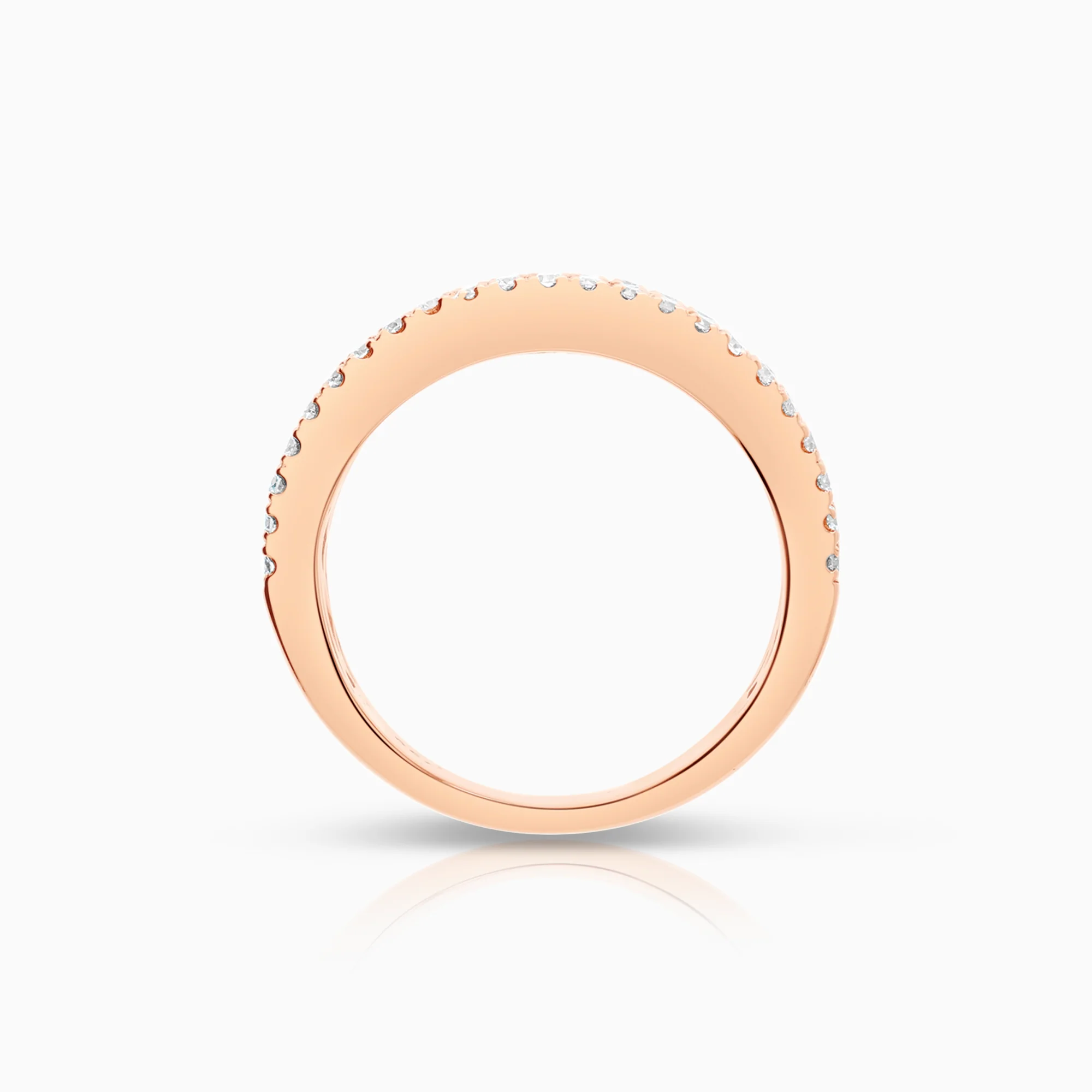 Diamond ring 1.30ct 18K rose gold - Image 2