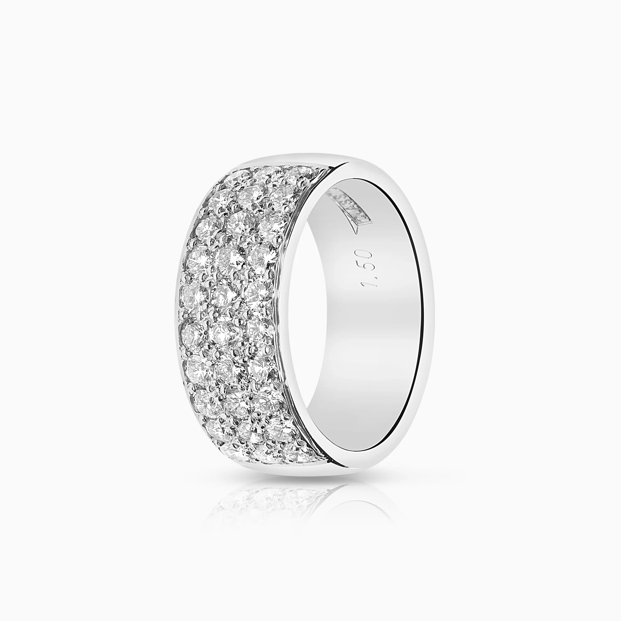 Diamond ring 1.50ct 18K white gold