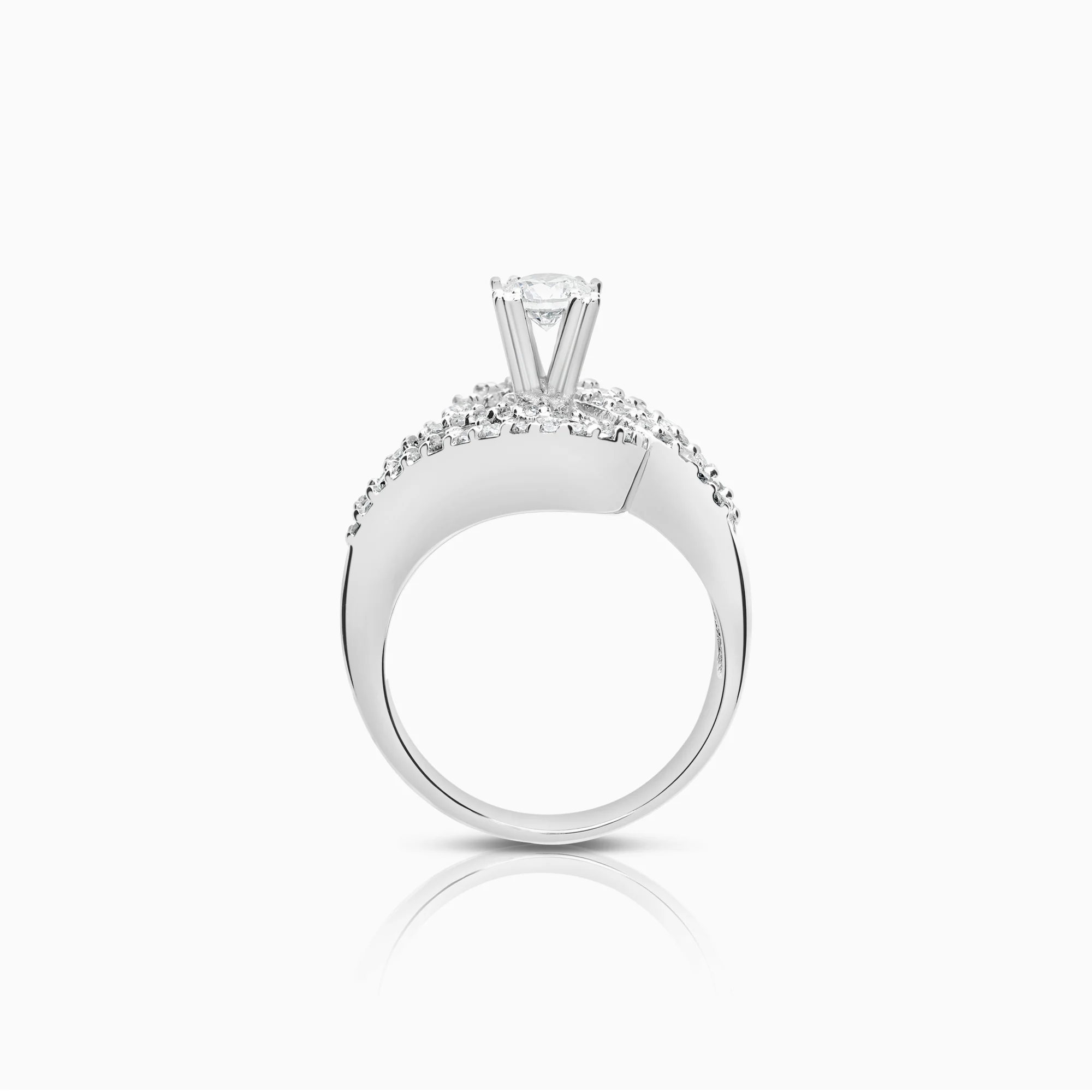 Diamond ring 1.59ct 18K white gold - Image 3