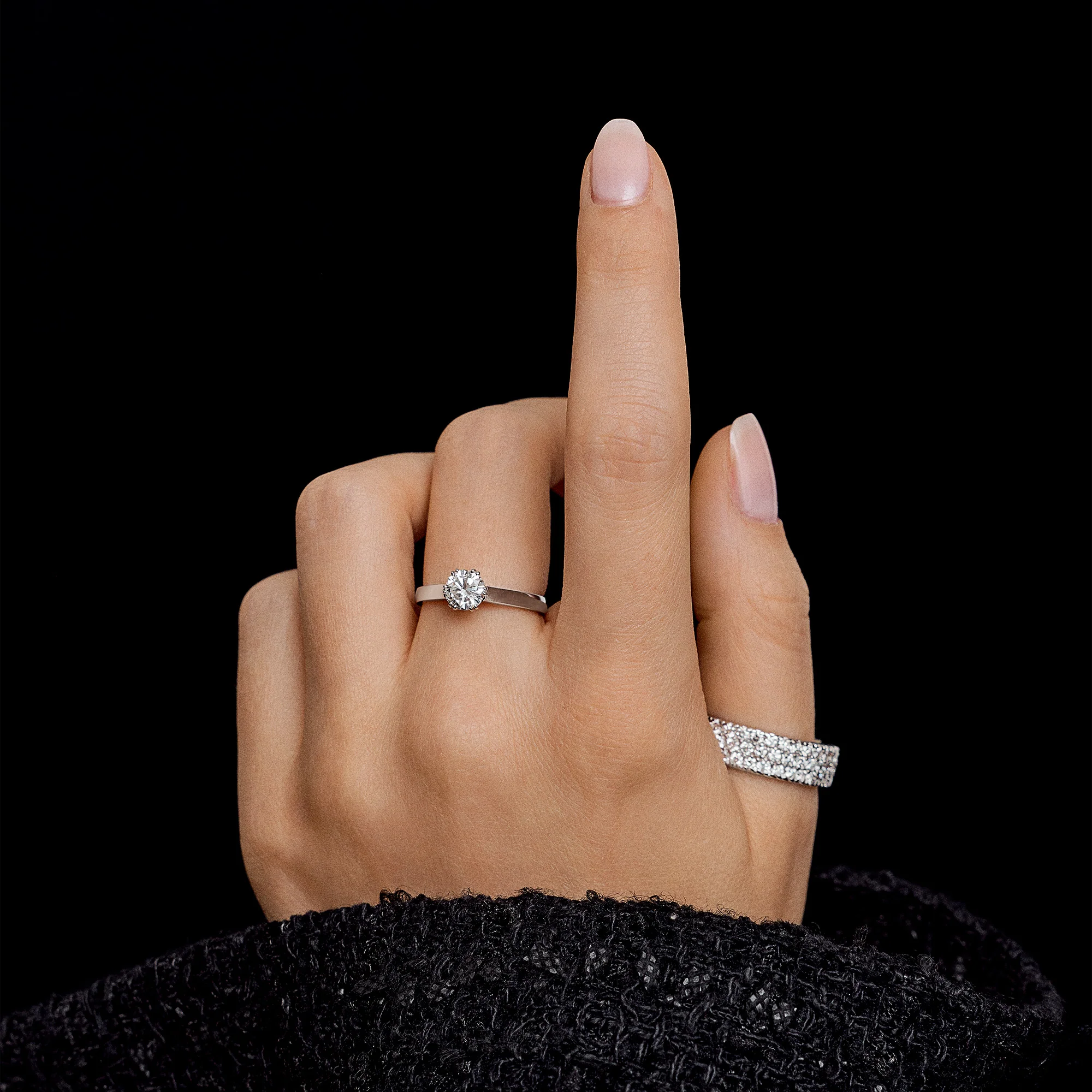 Diamond Ring 1.00ct 18K White Gold - Image 2
