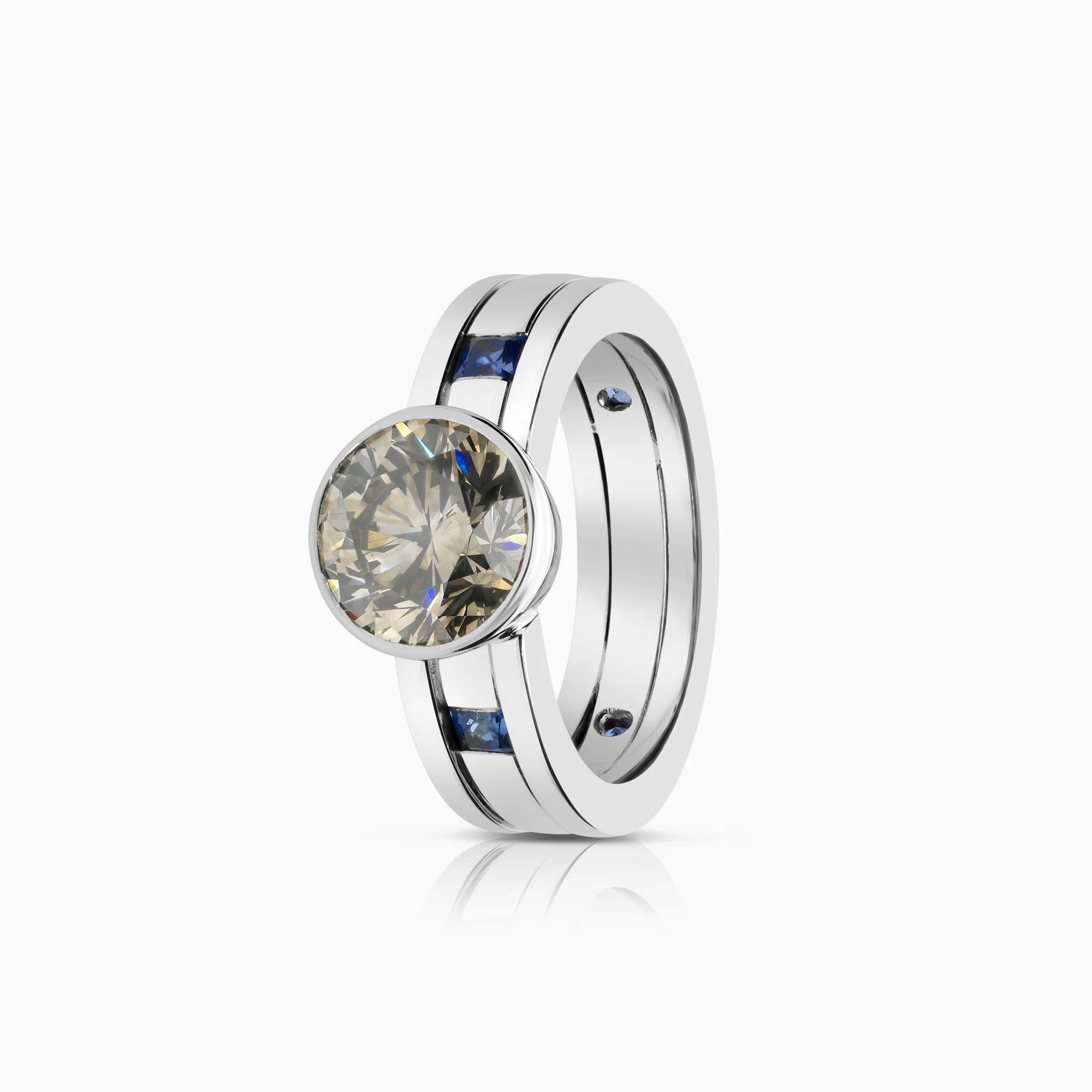 Diamond ring 2.60ct 18K white gold
