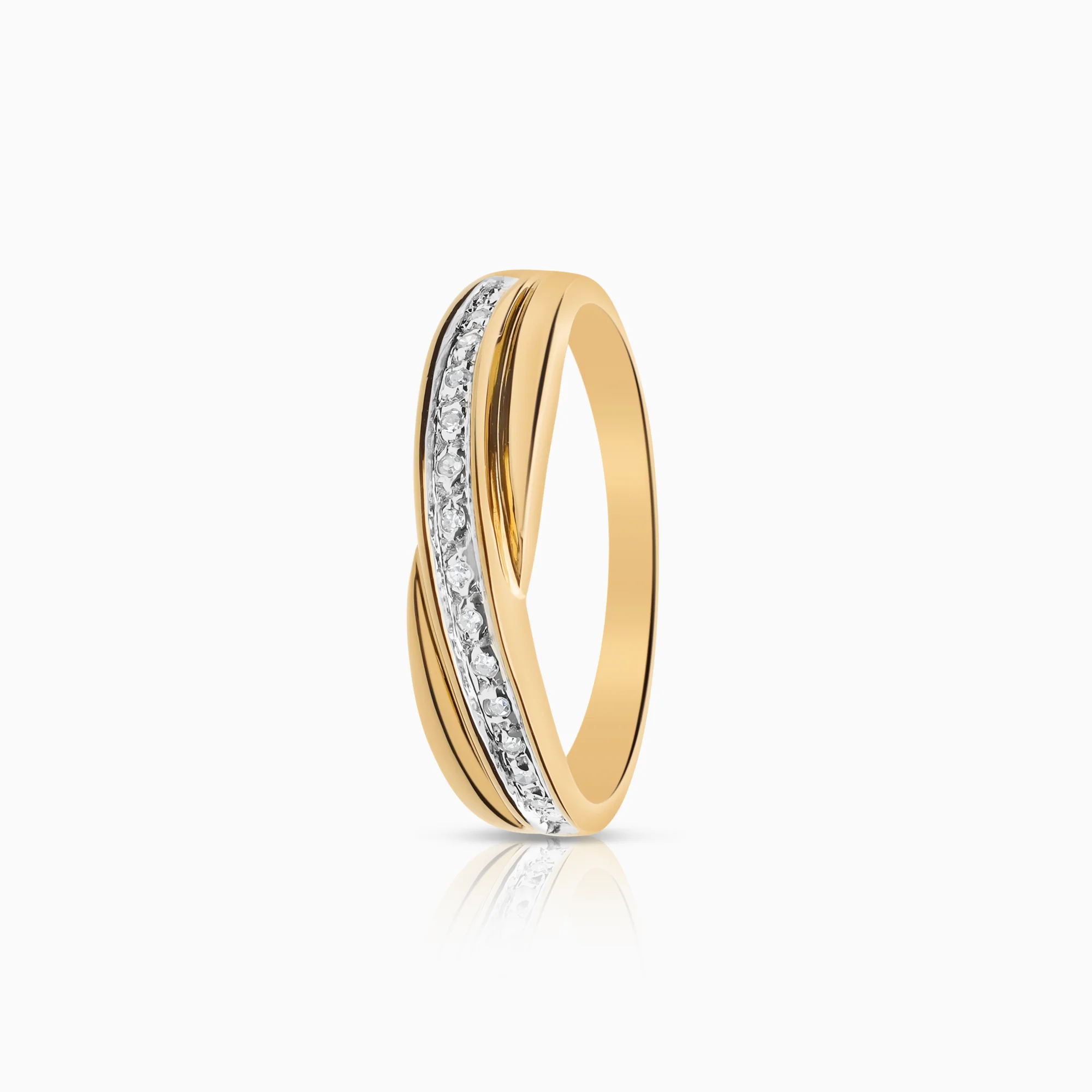 Diamond ring Alliance 0.11ct 18K gold