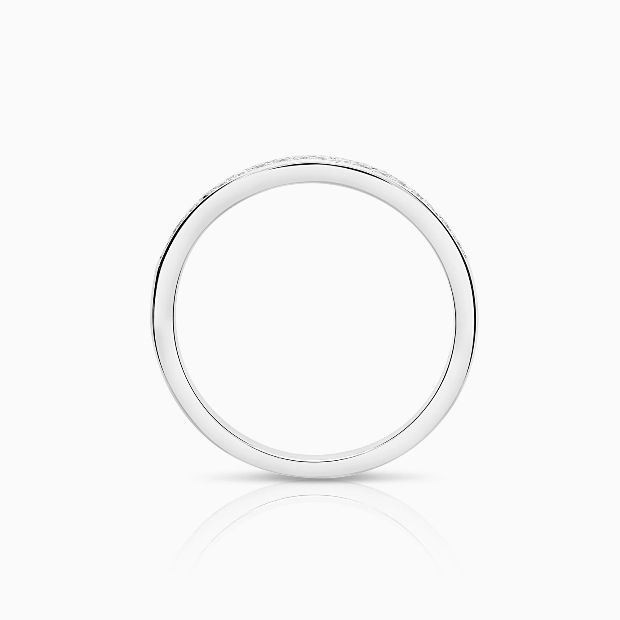 Diamond ring eternity 0.11ct 18K white gold - Image 2