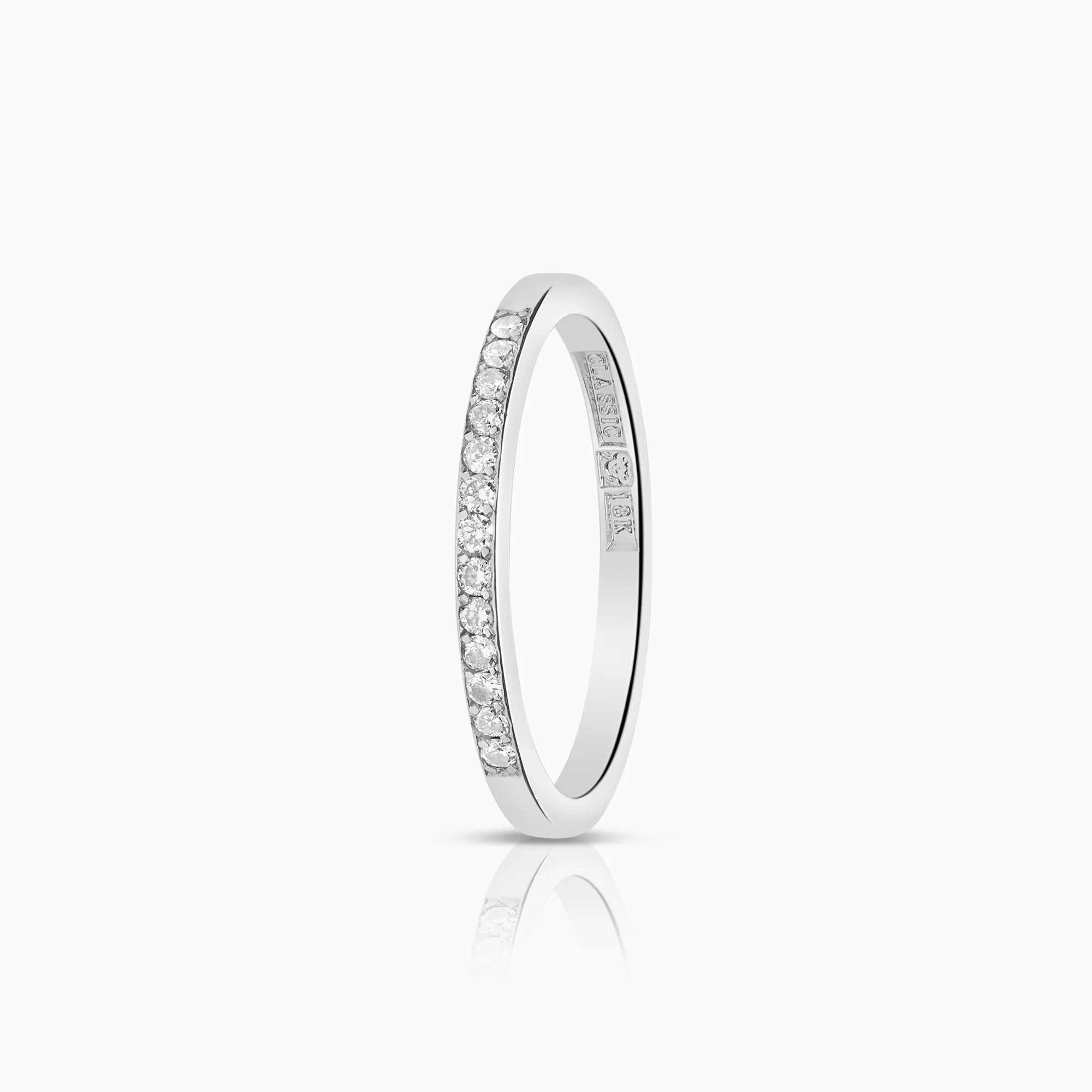 Diamond eternity ring 0.13ct 18K white gold