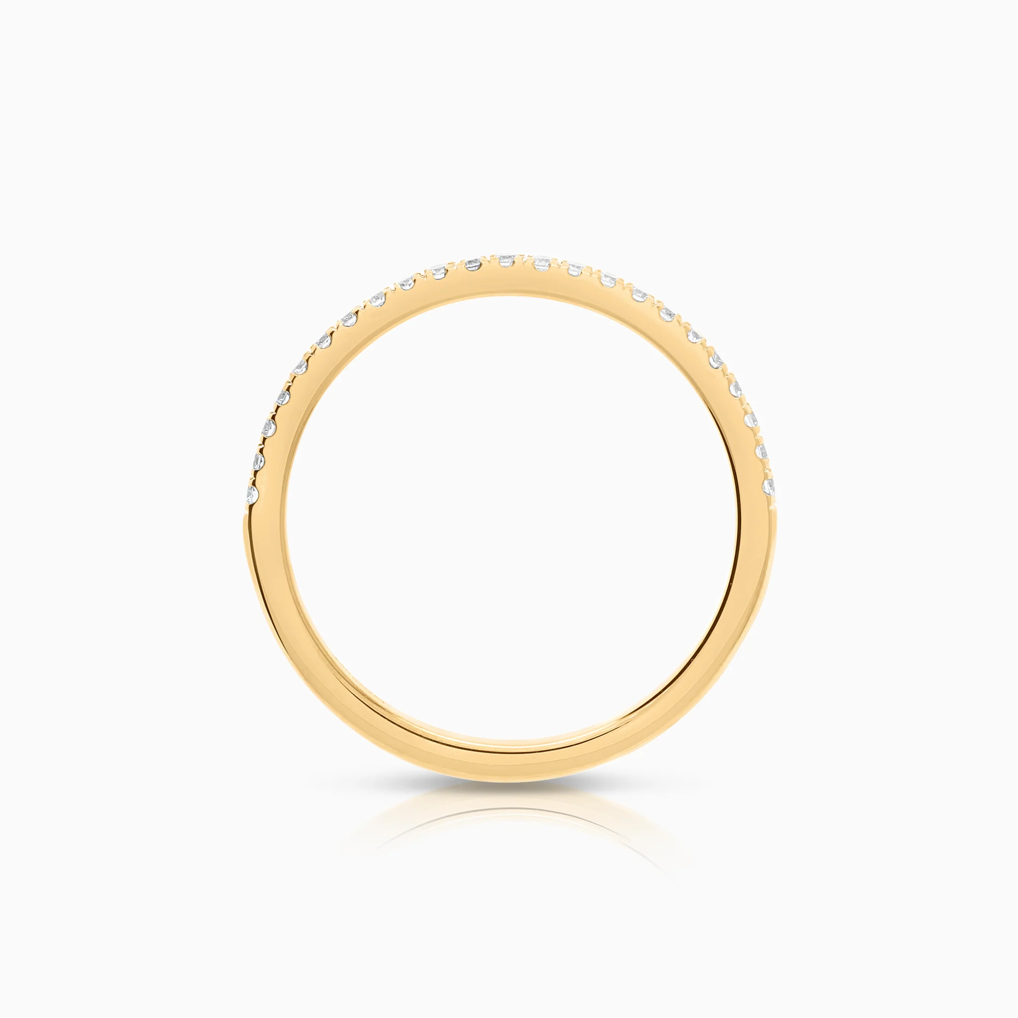 Diamond ring Eternity 0.23ct 18K gold - Image 2