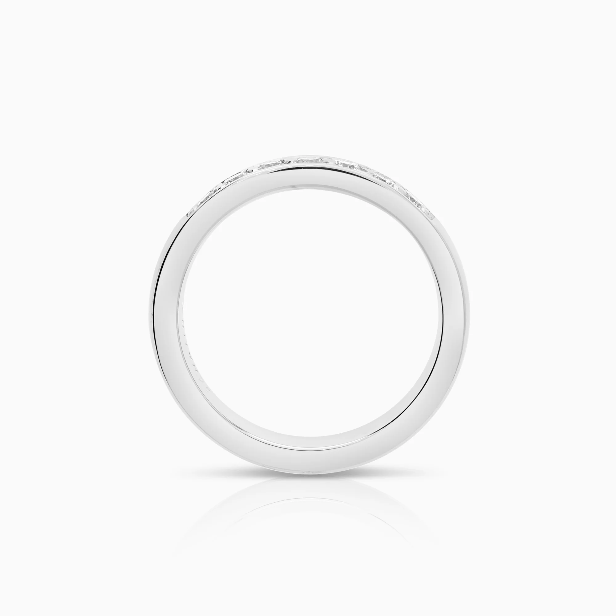 Diamond ring Eternity 0.24ct 18K white gold - Image 2