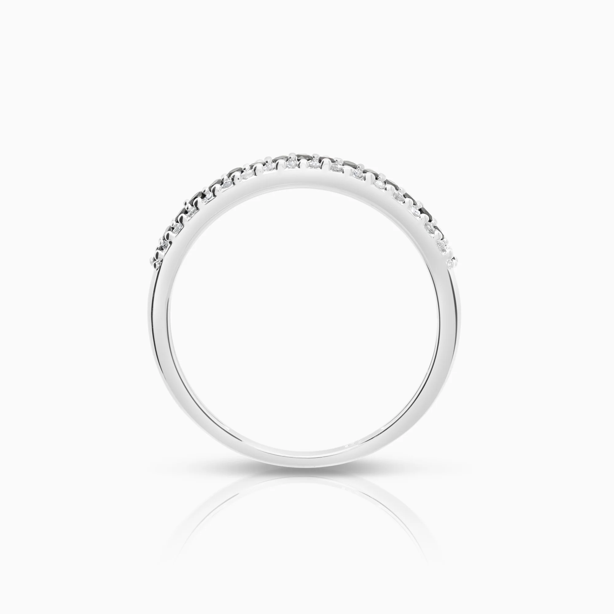 Diamond ring eternity 0.25ct 18K white gold - Image 2