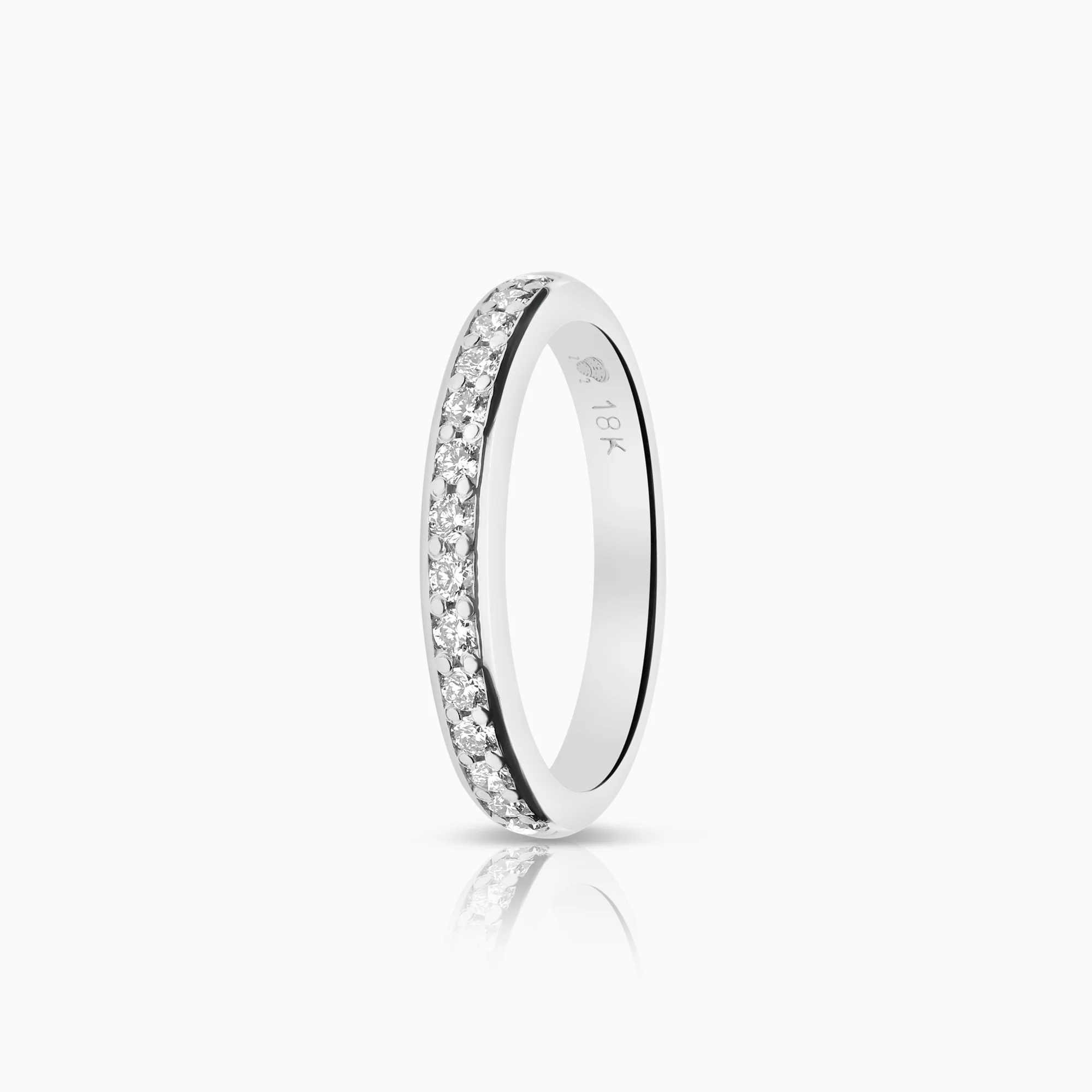 Diamond ring Eternity 0.28ct 18K white gold