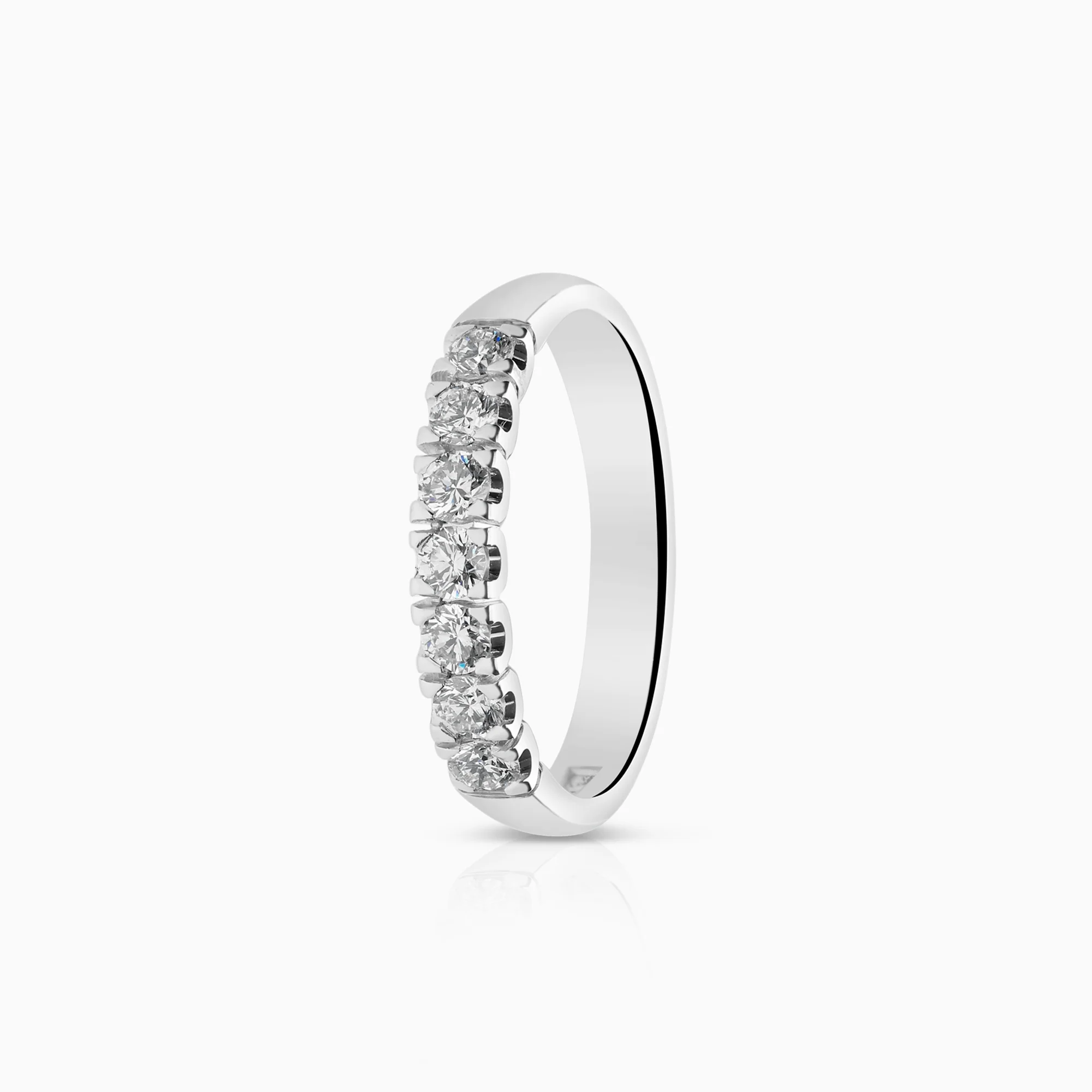 Diamond ring Eternity 0.35ct 18K white gold