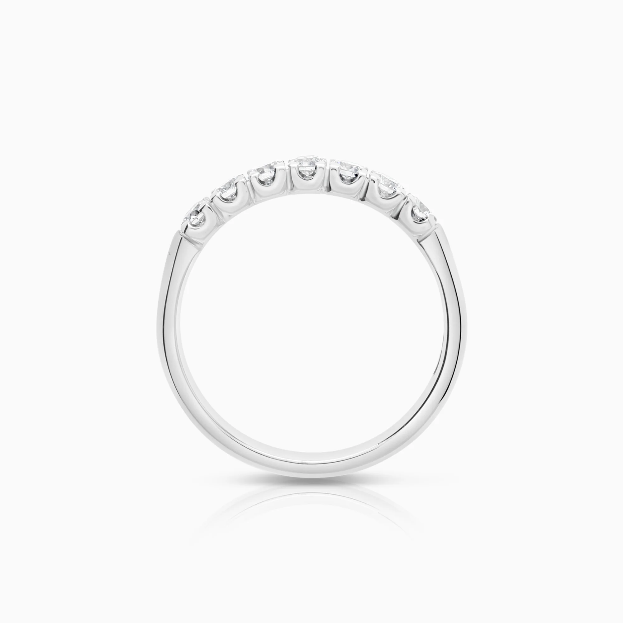 Diamond ring Eternity 0.35ct 18K white gold - Image 2