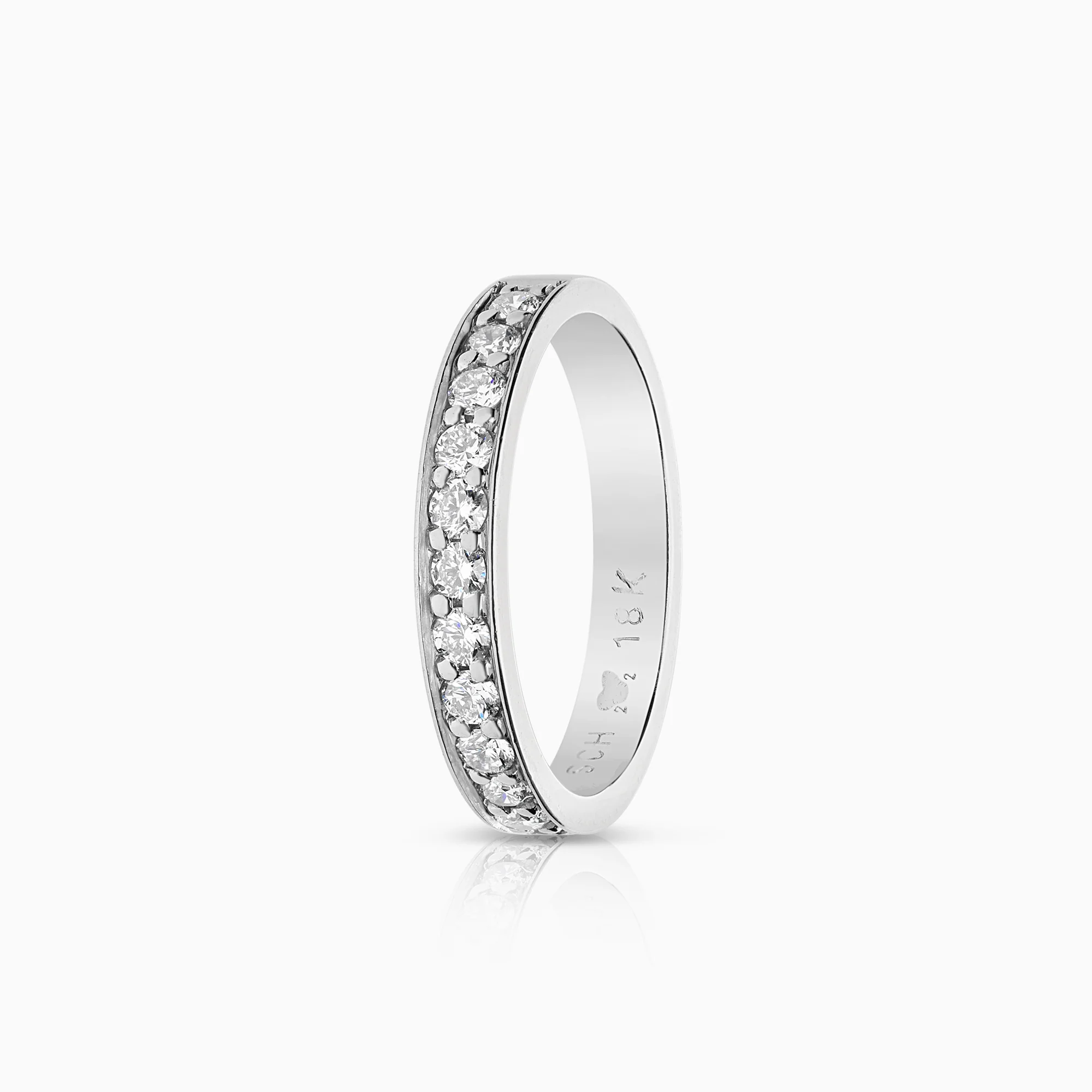 Diamond ring Eternity 0.36ct 18K white gold