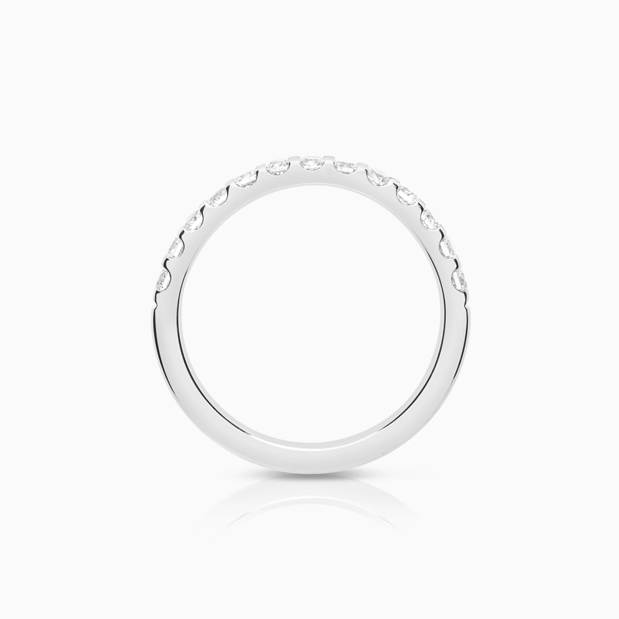 Diamond ring Eternity 0.39ct 18K white gold - Image 2