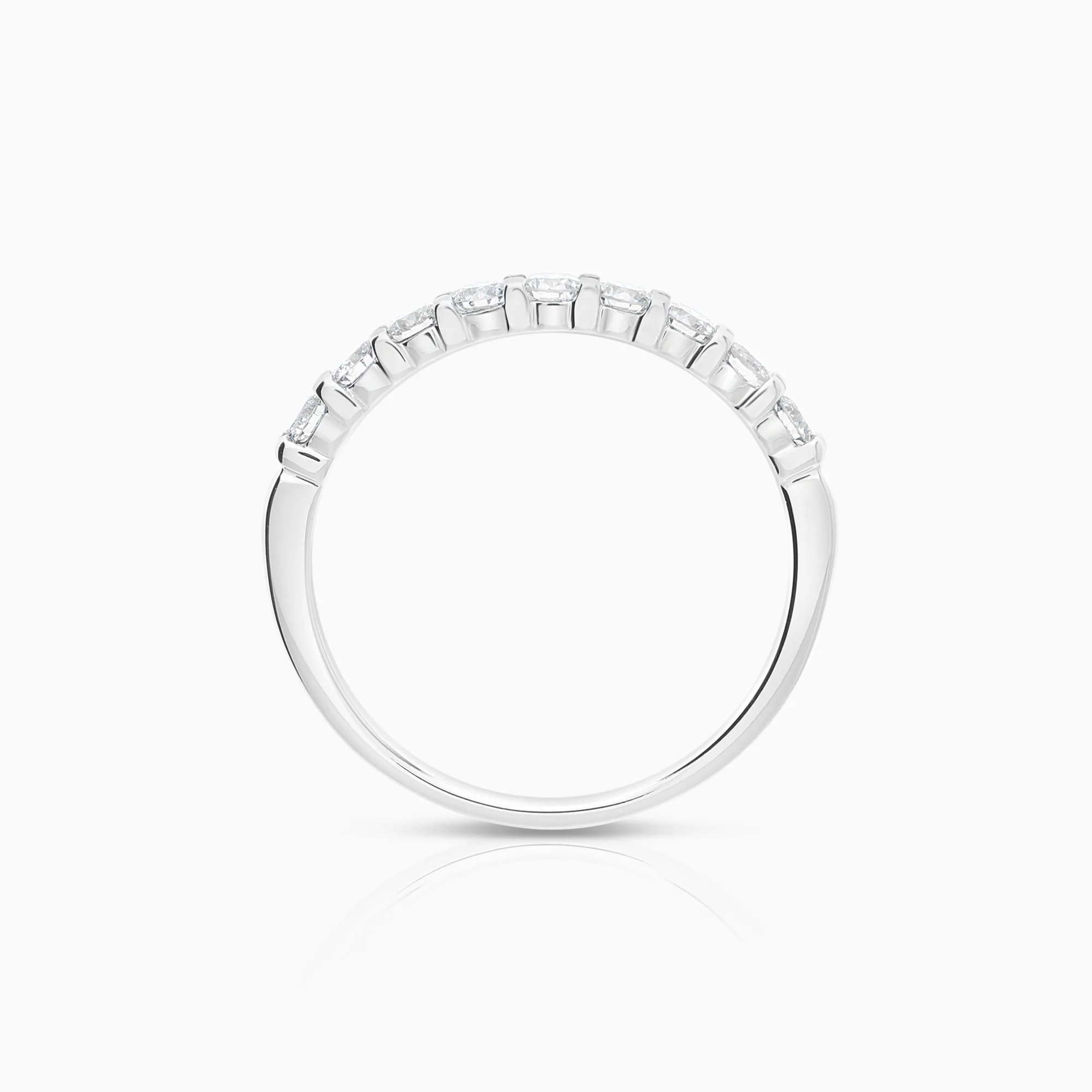 Diamond ring Eternity 0.45ct 18K white gold - Image 2