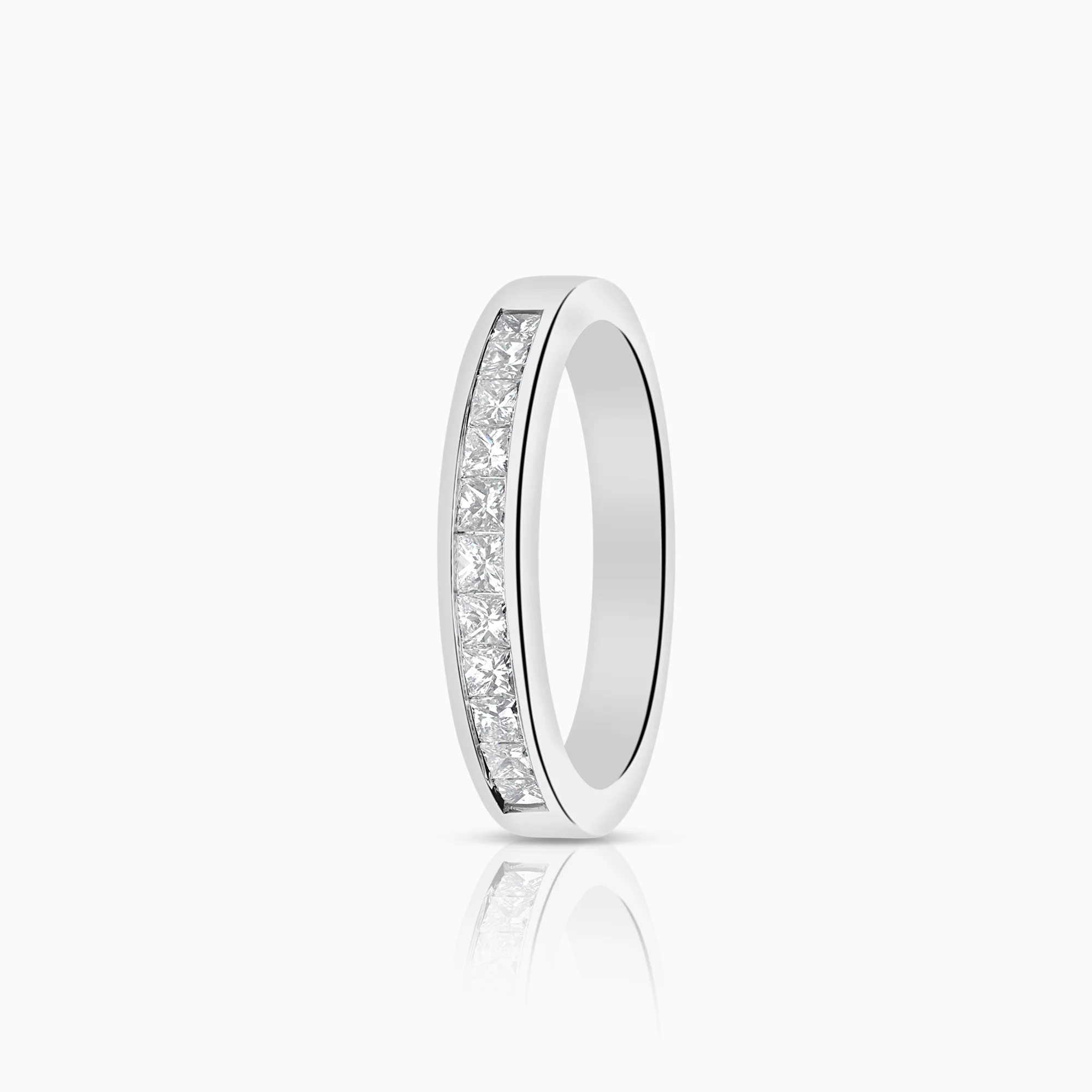 Diamond ring Eternity 0.55ct 18K white gold