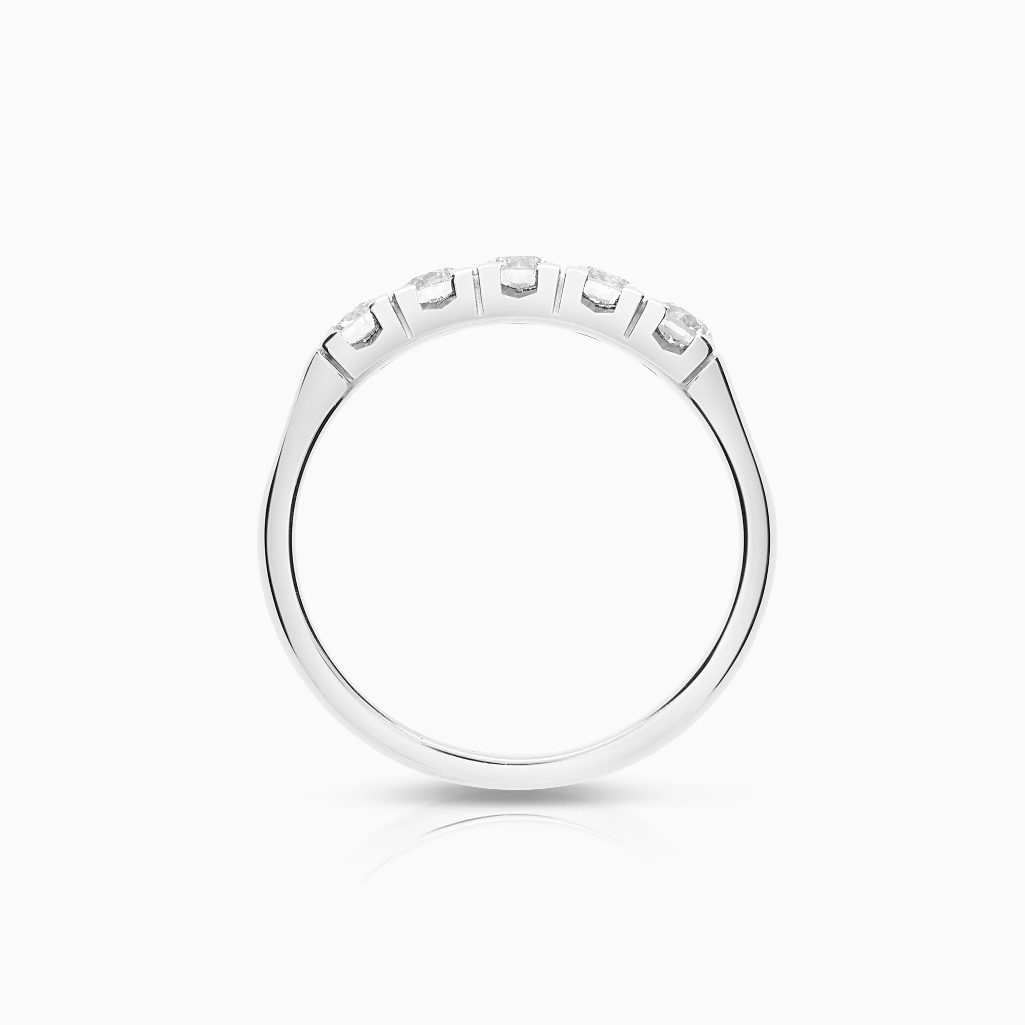 Diamond ring Eternity 0.70ct 18K white gold - Image 2