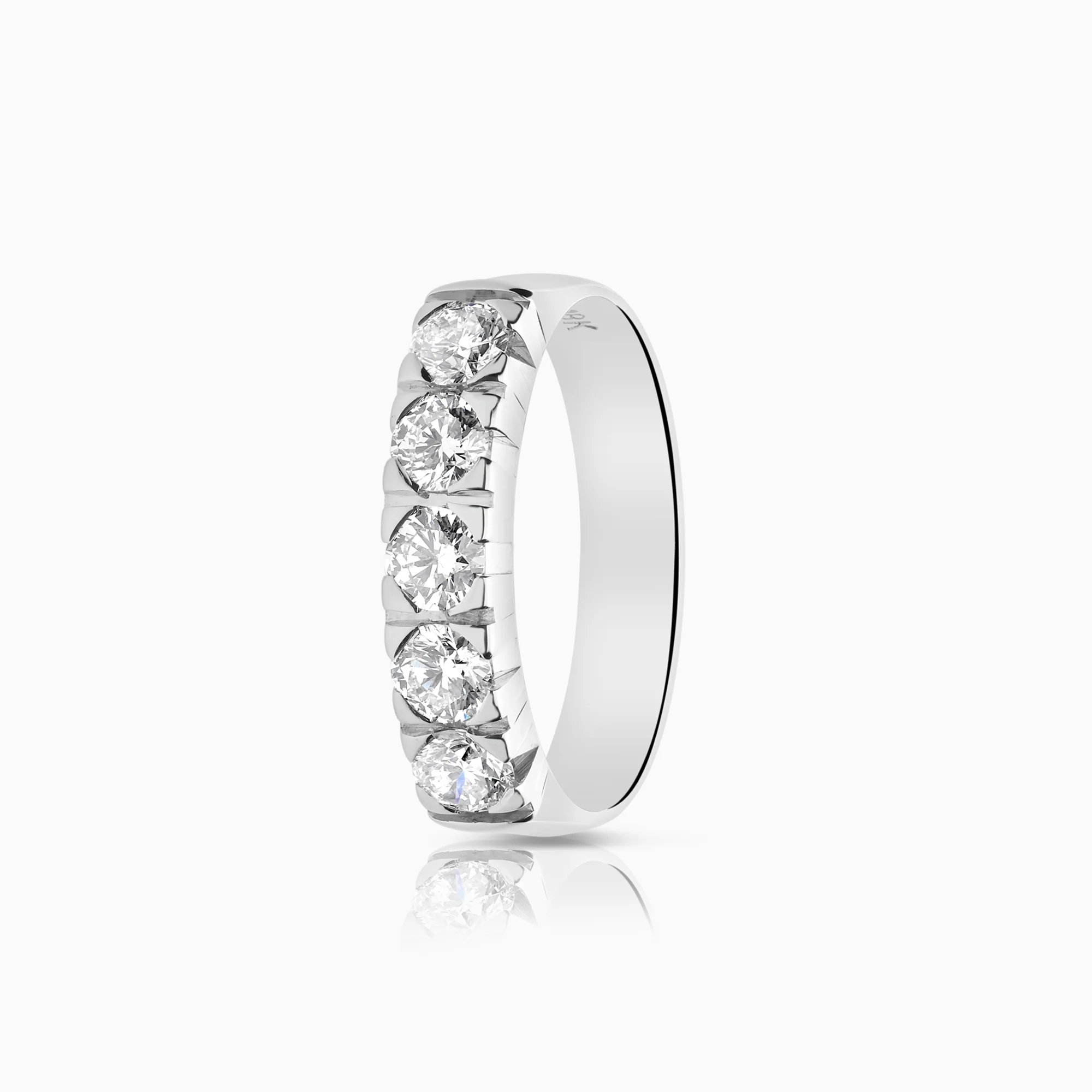 Diamond ring Eternity 0.75ct 18K white gold