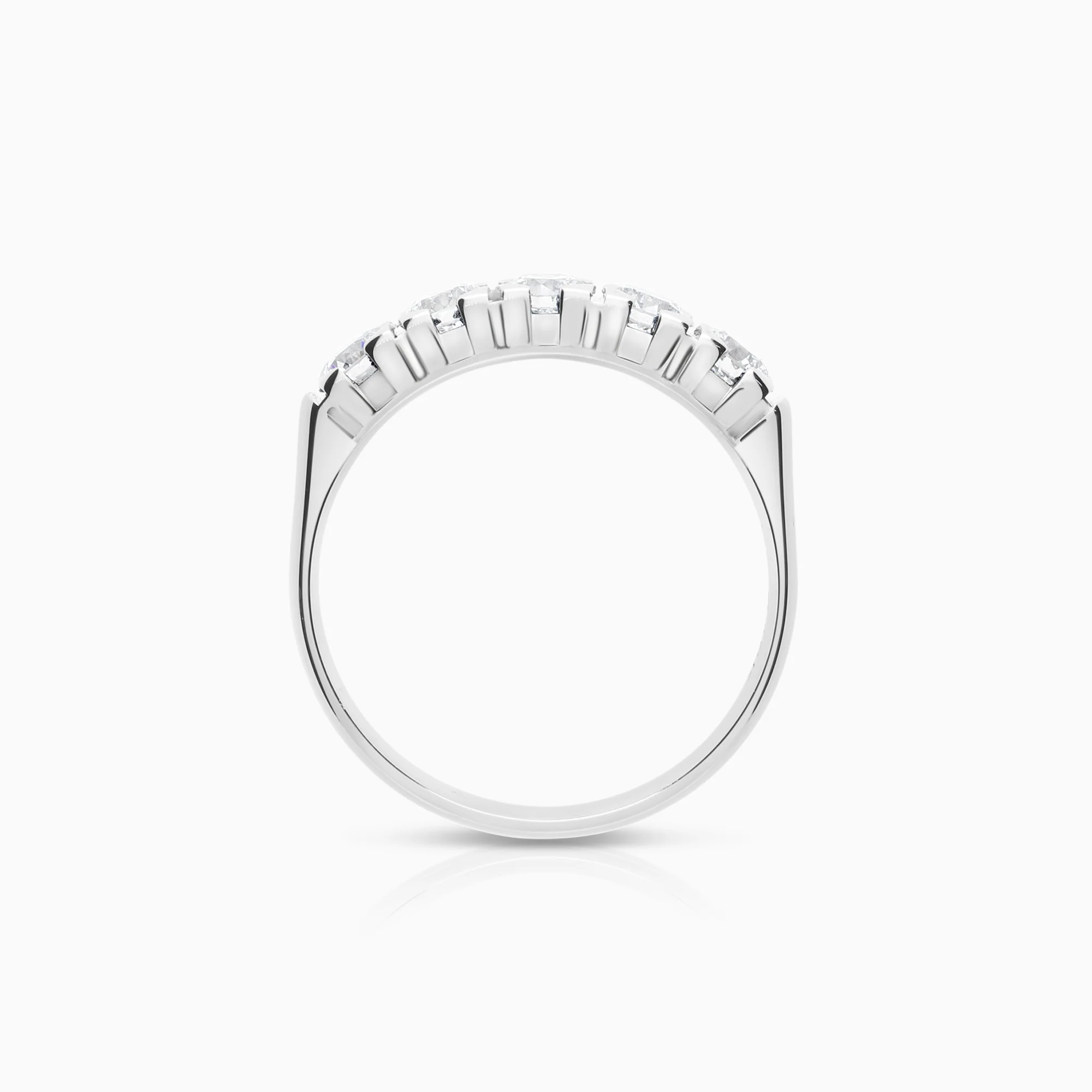 Diamond ring Eternity 0.75ct 18K white gold - Image 2
