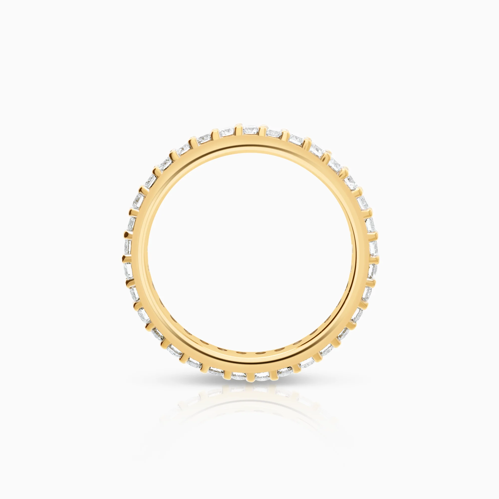 Diamond ring Eternity 0.99ct 18K gold - Image 2