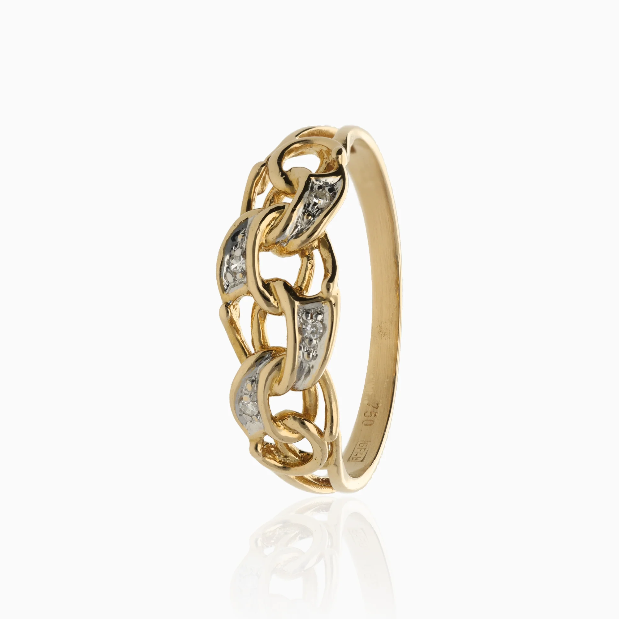 Diamond ring Bismarck 0.02ct 18K