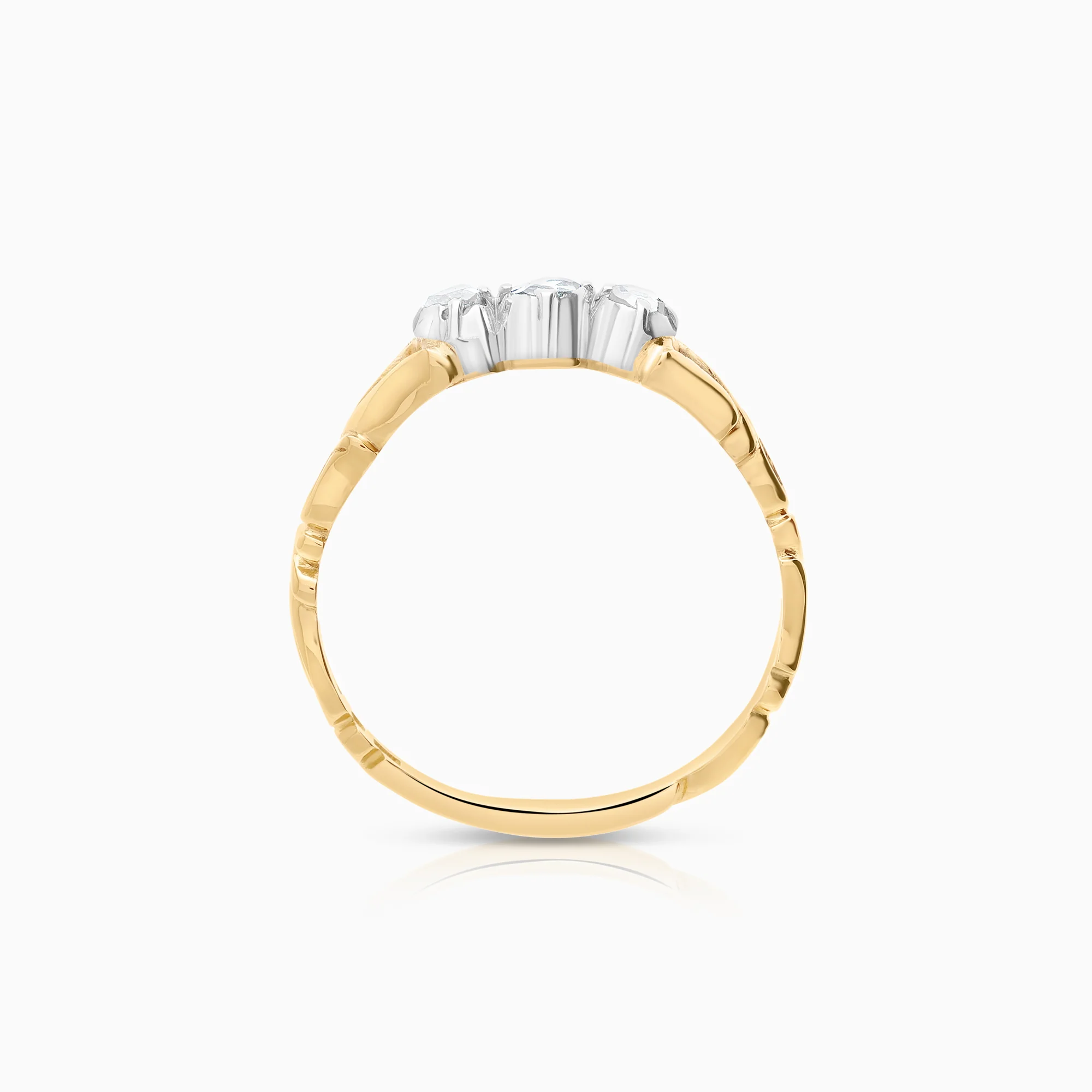 Diamond ring 0.20ct 18K gold - Image 2