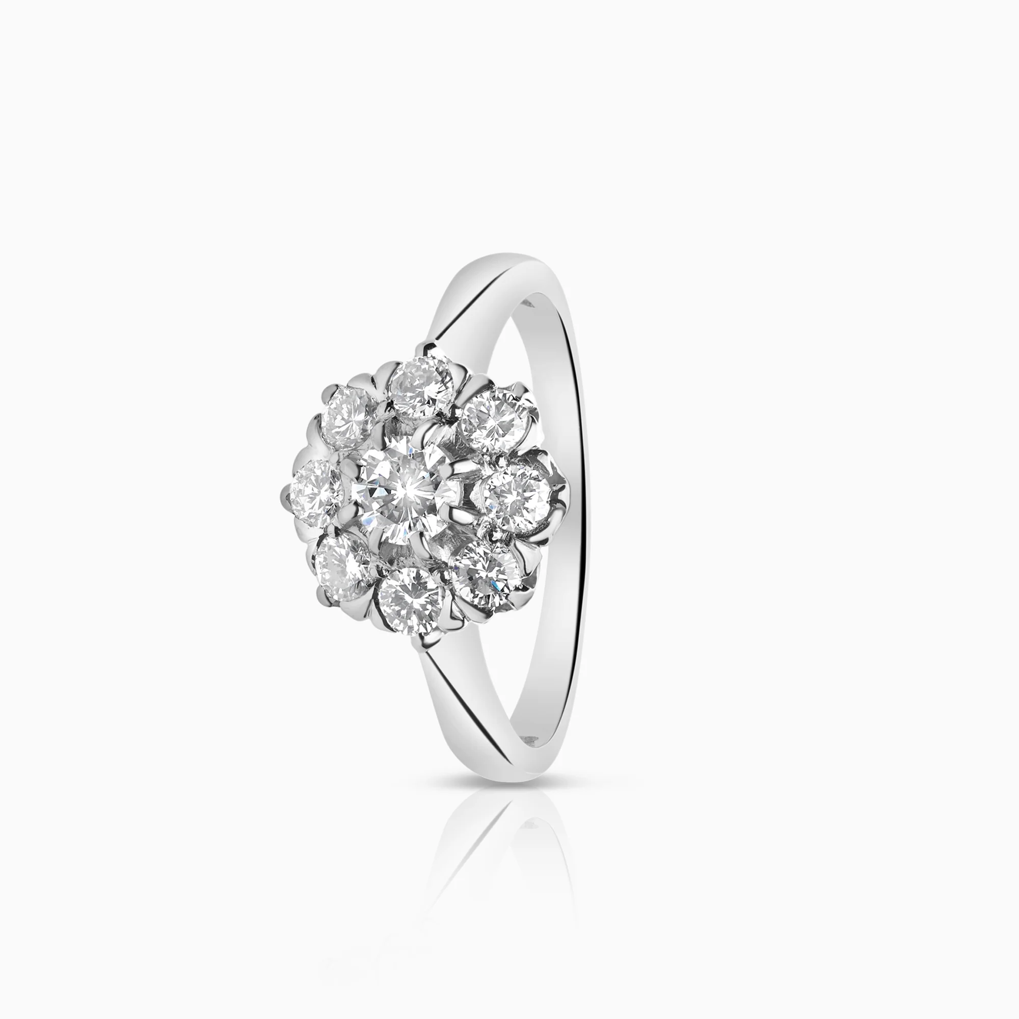 Diamond ring Carmosé 0.81ct 14K white gold