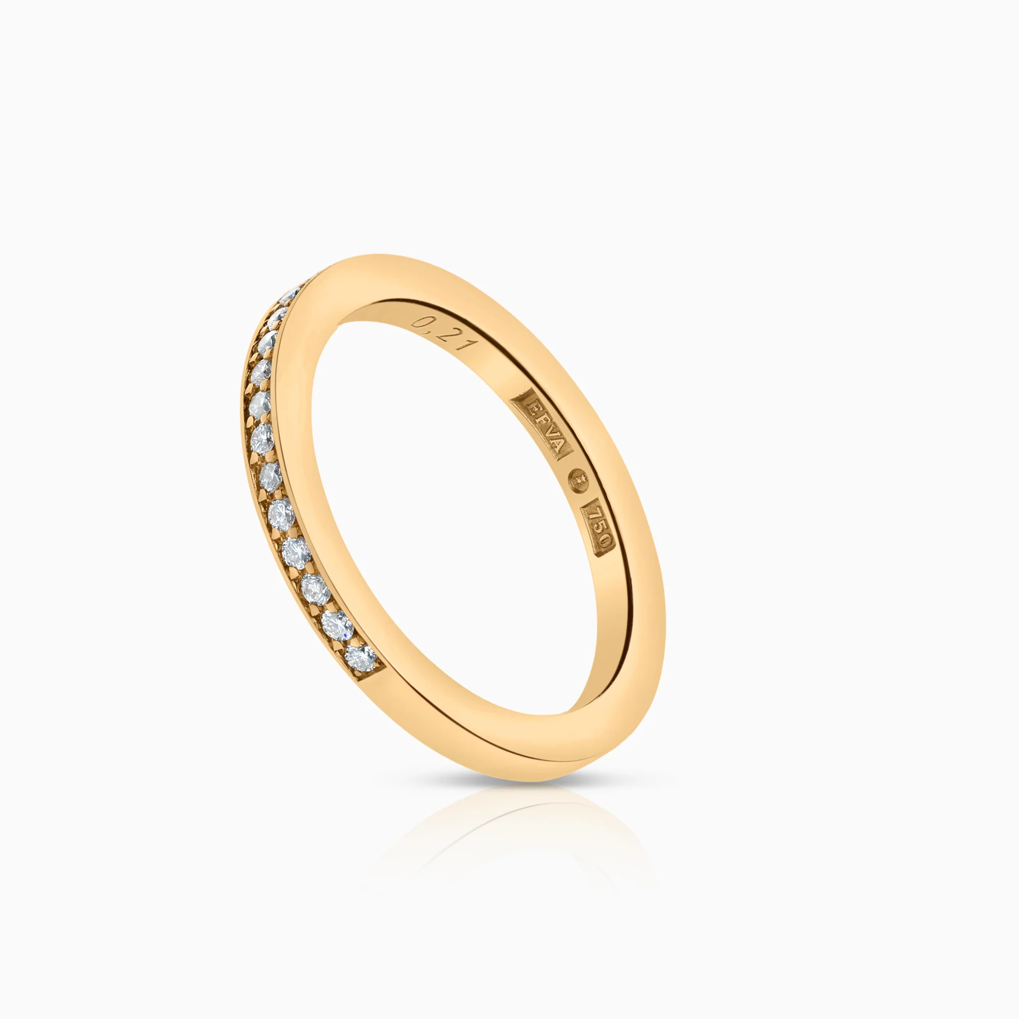 Efva Attling diamond ring 0.21ct 18K gold - Image 4