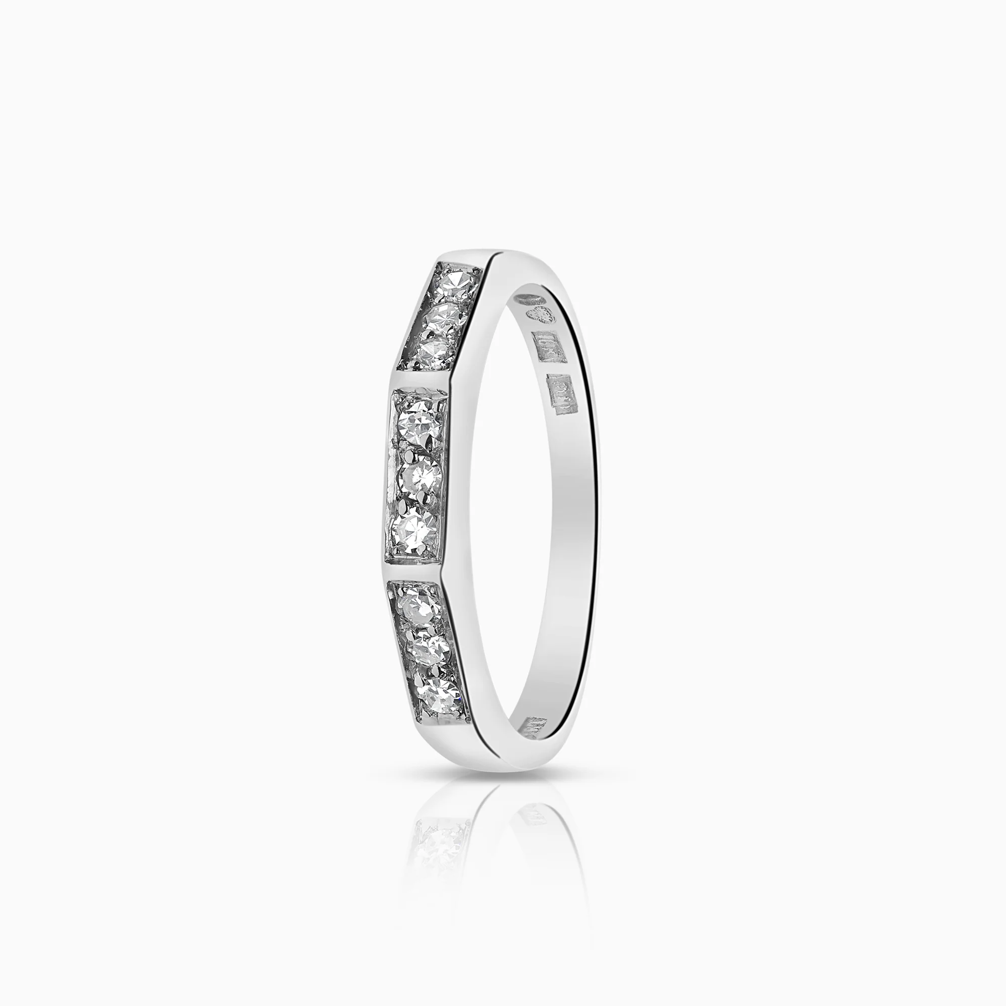 Diamond ring Engelbert, 0.18ct 18K white gold