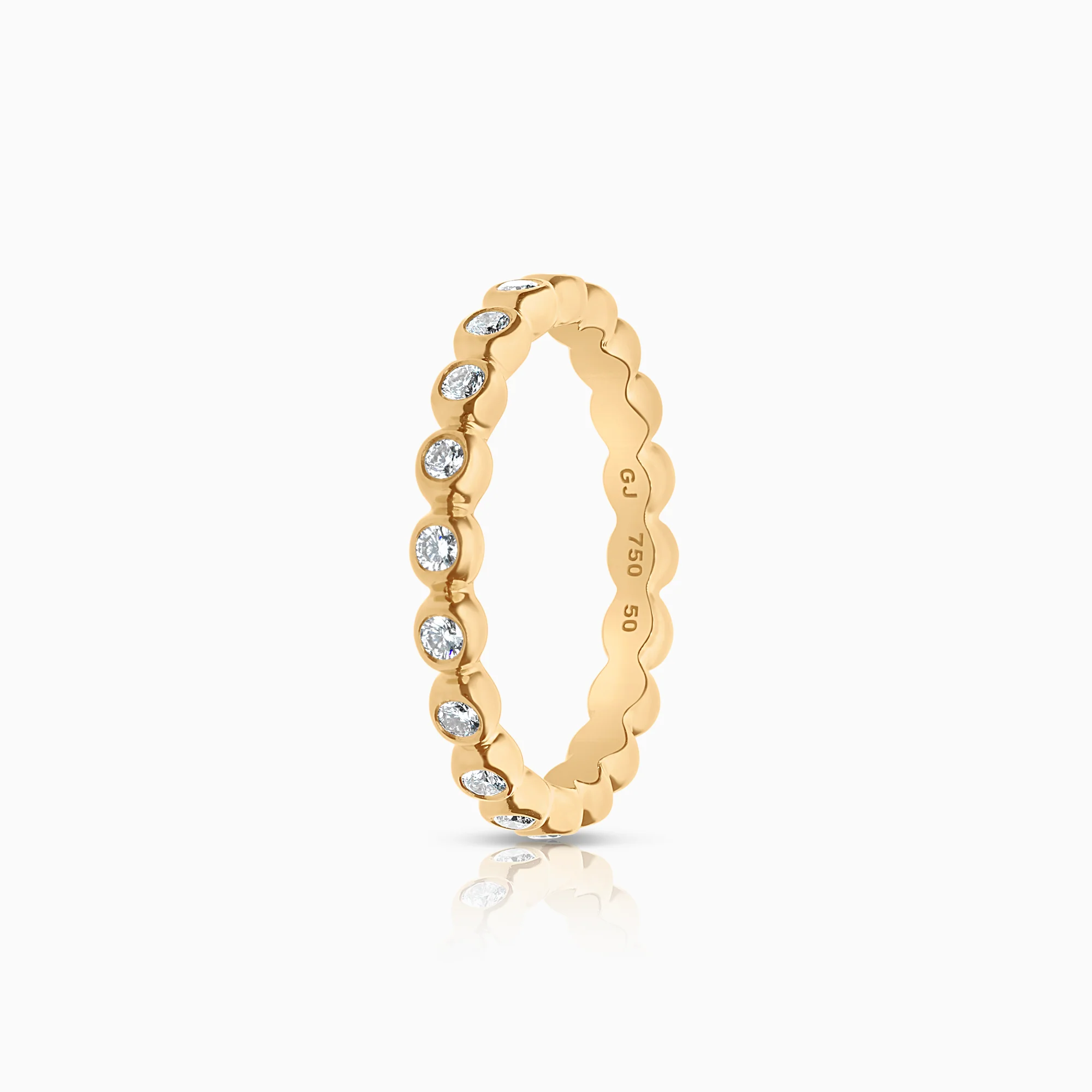 Diamond ring Georg Jensen 0.40ct 18K gold