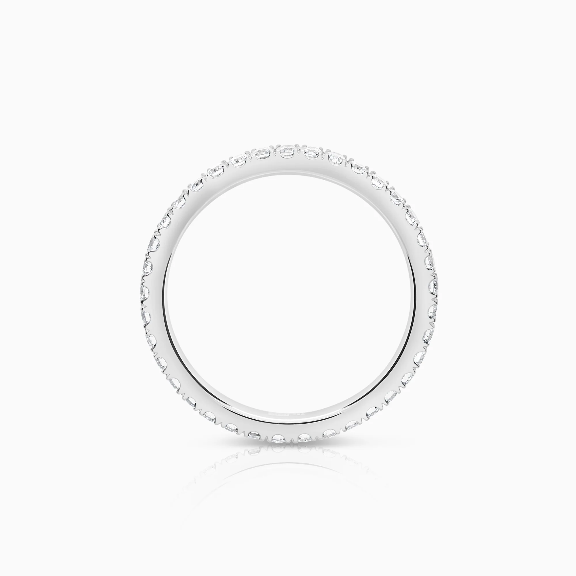 Diamond ring full eternity 0.74ct 18K white gold - Image 2