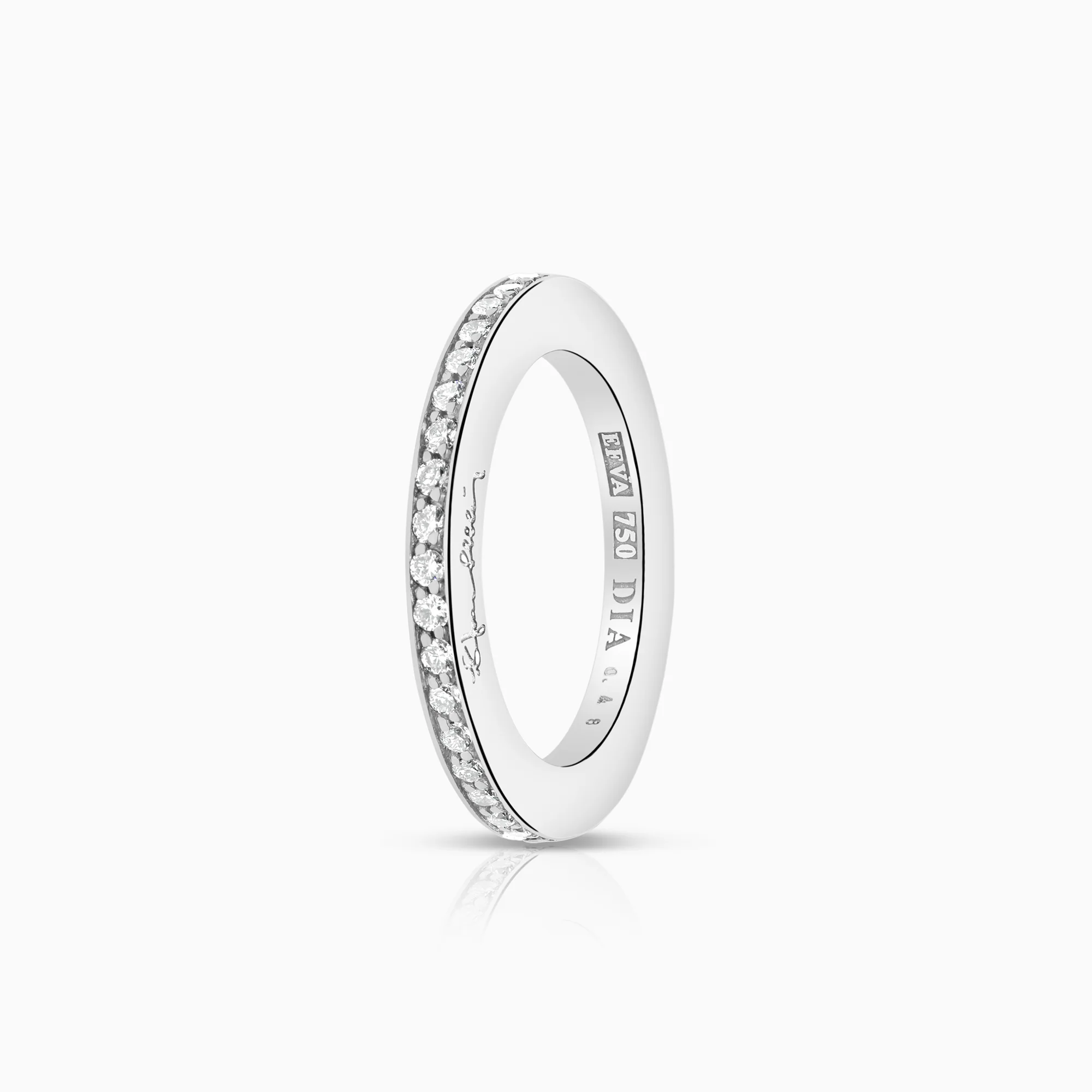 Diamond ring Full Eternity Efva Attling 0.48ct 18K white gold