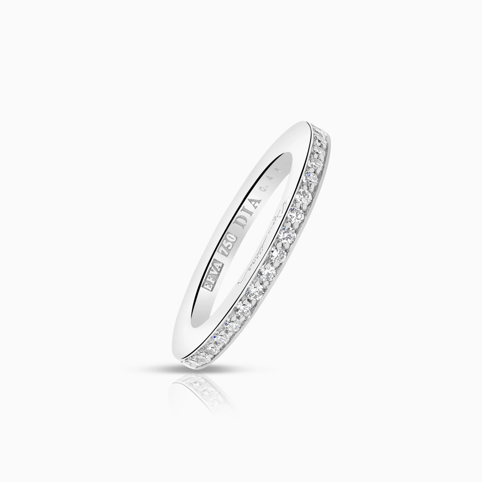 Diamond ring Full Eternity Efva Attling 0.48ct 18K white gold - Image 4
