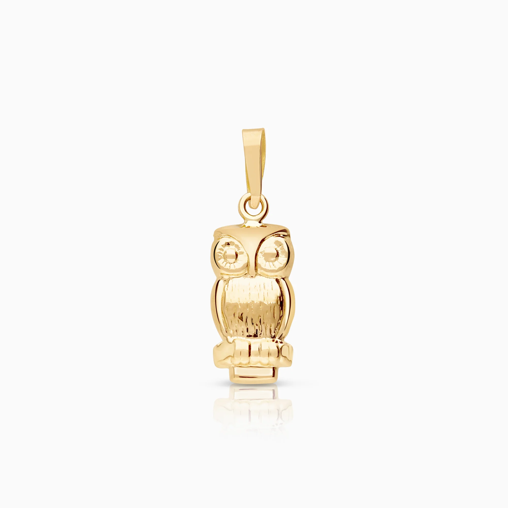 Owl pendant 0.51g 18K gold