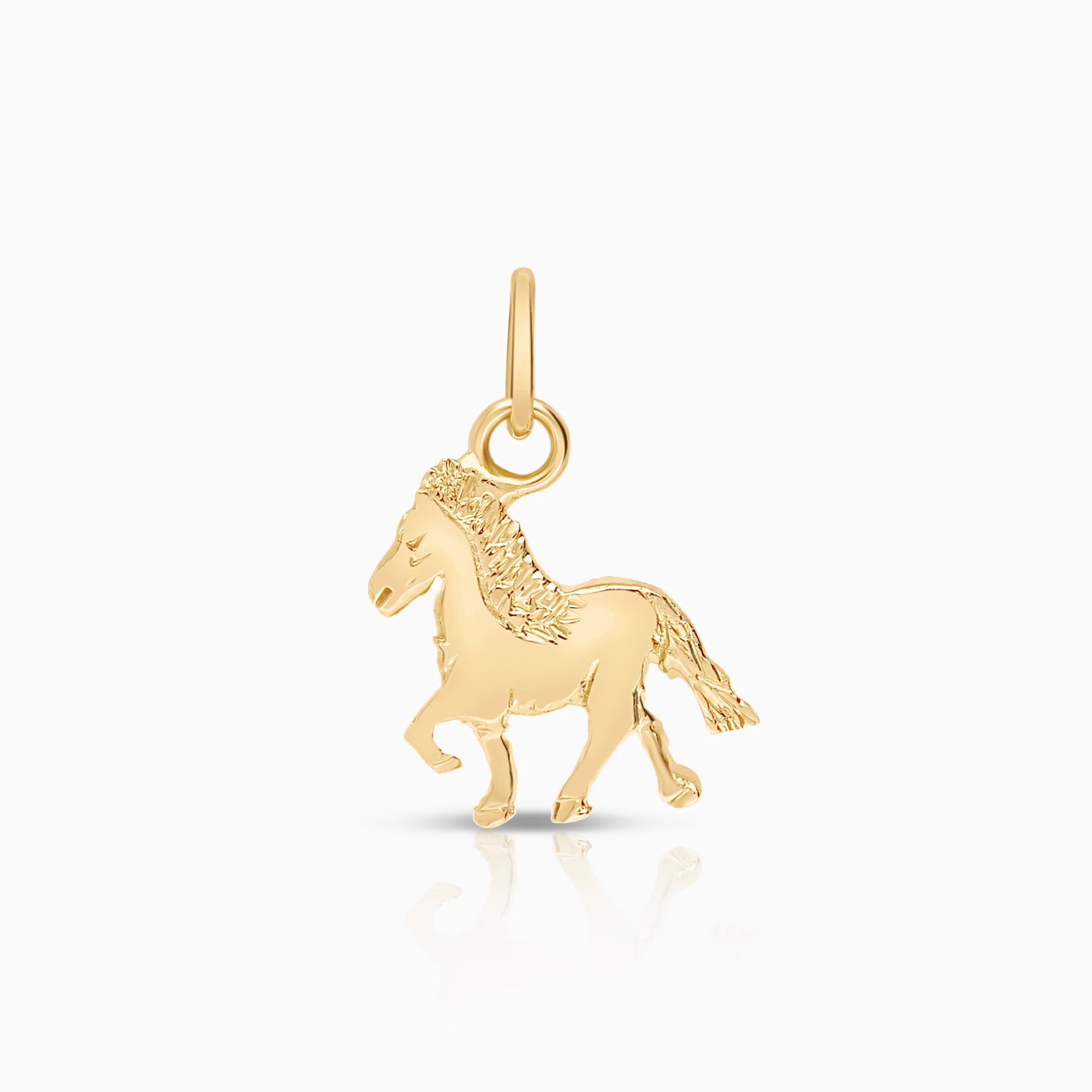 Horse pendant 0.66g 18K gold