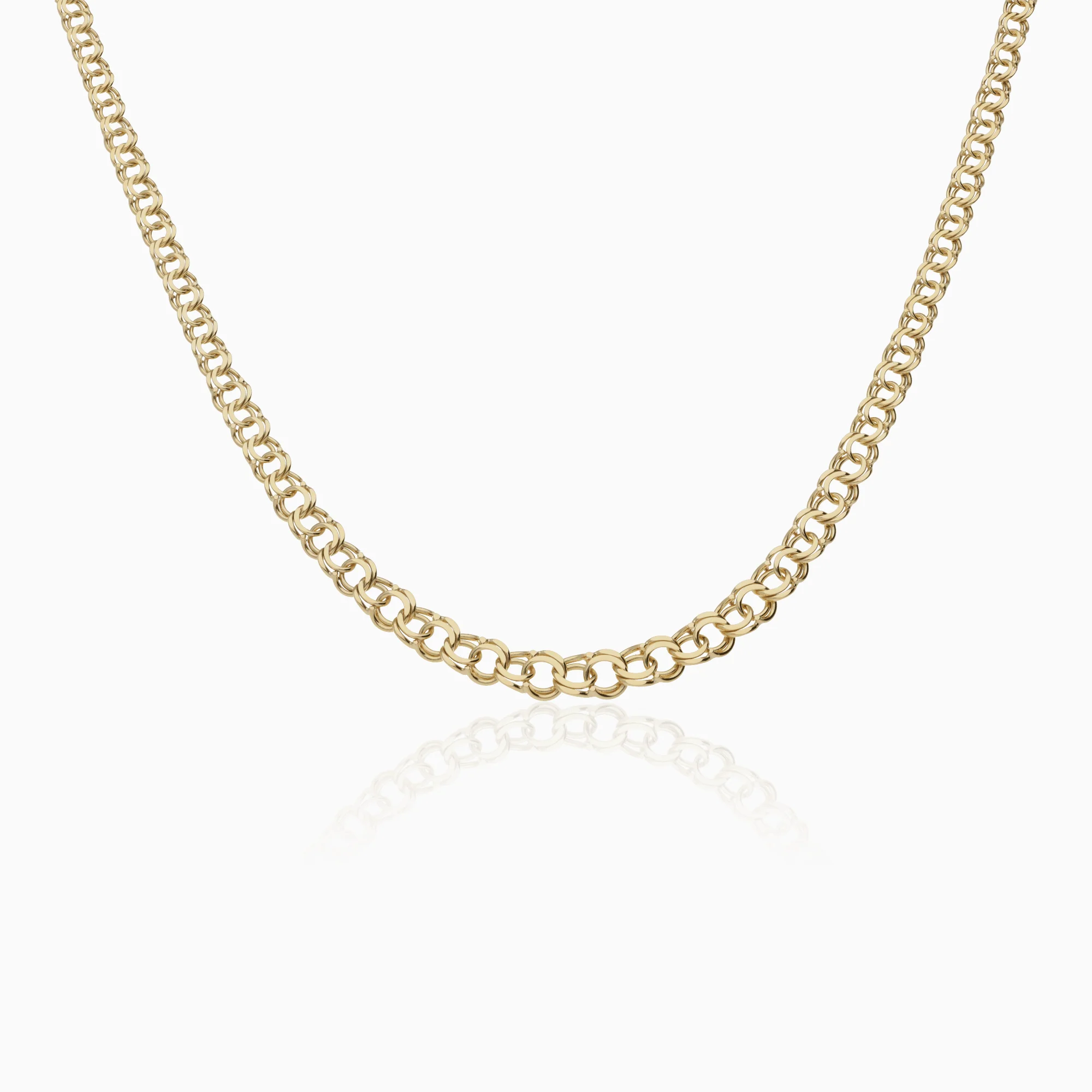 Graduated Bismarck chain 8.25g 18K gold