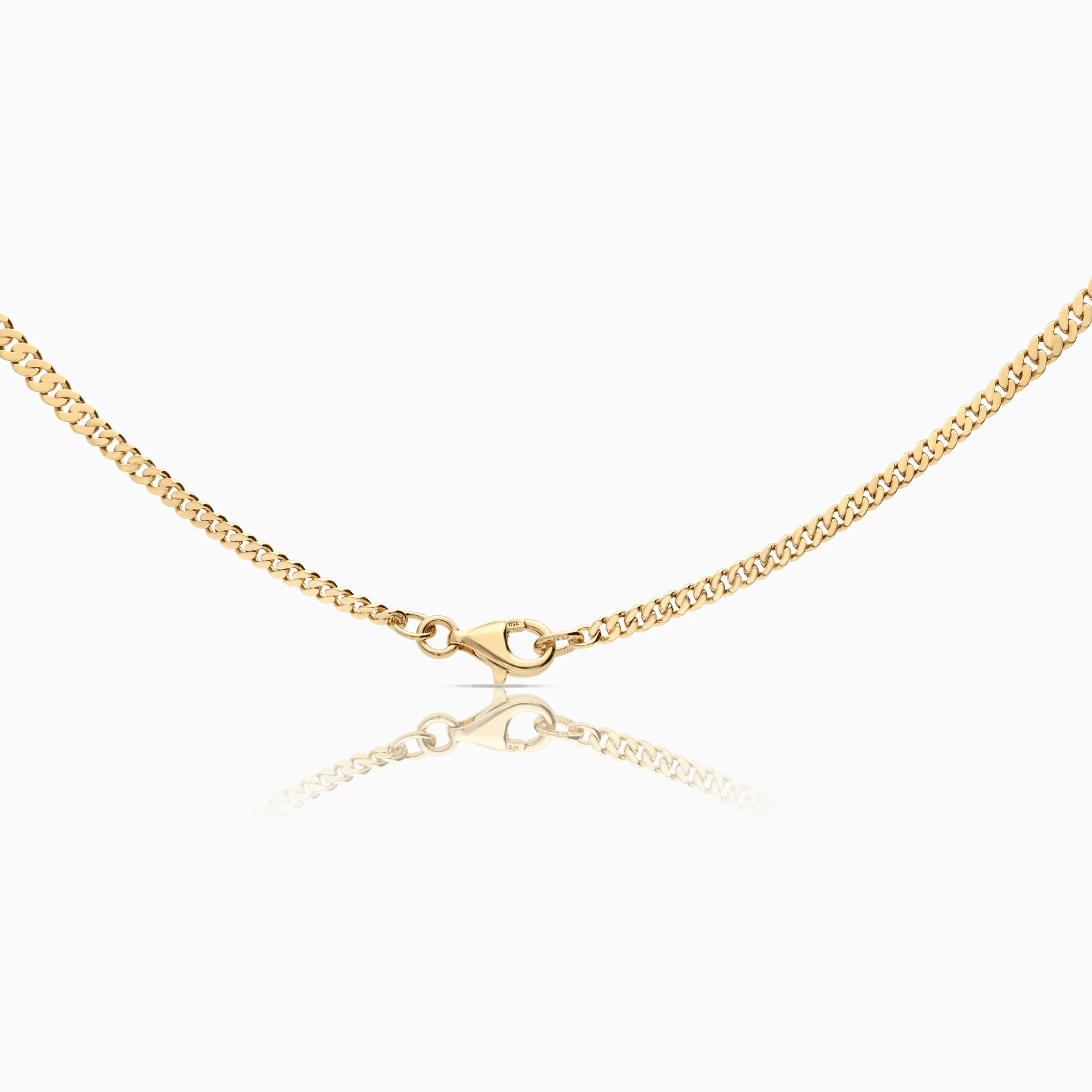 Graduated curb chain 16.80g 18K gold - Image 2