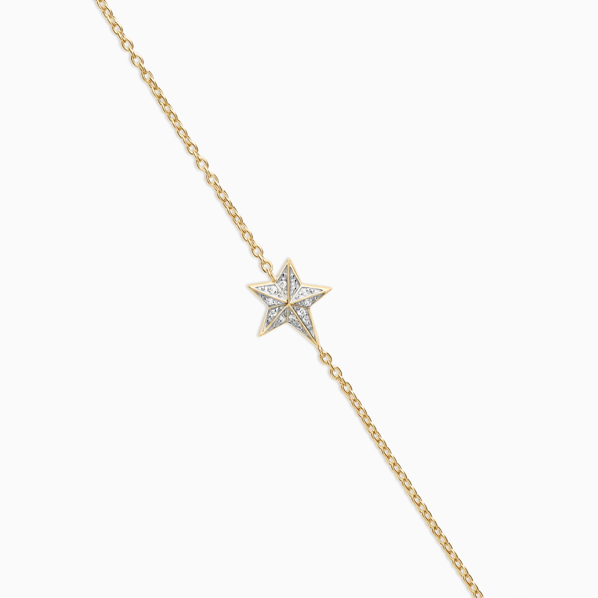 Efva Attling catch a falling star bracelet 0.12ct 18K gold