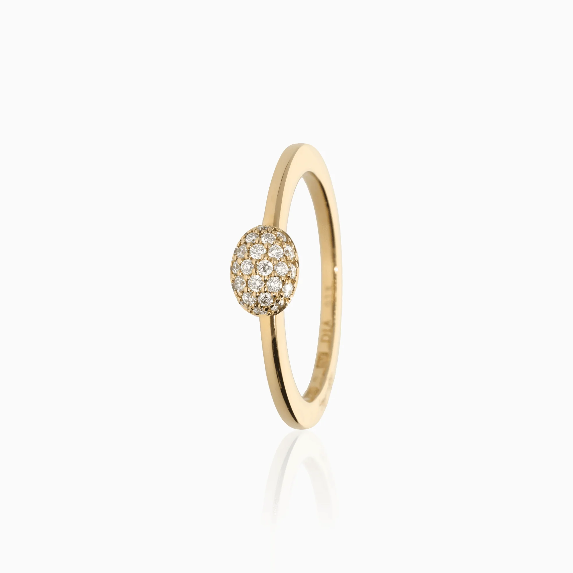 Efva Attling Love Bead ring 0.18ct 18K gold