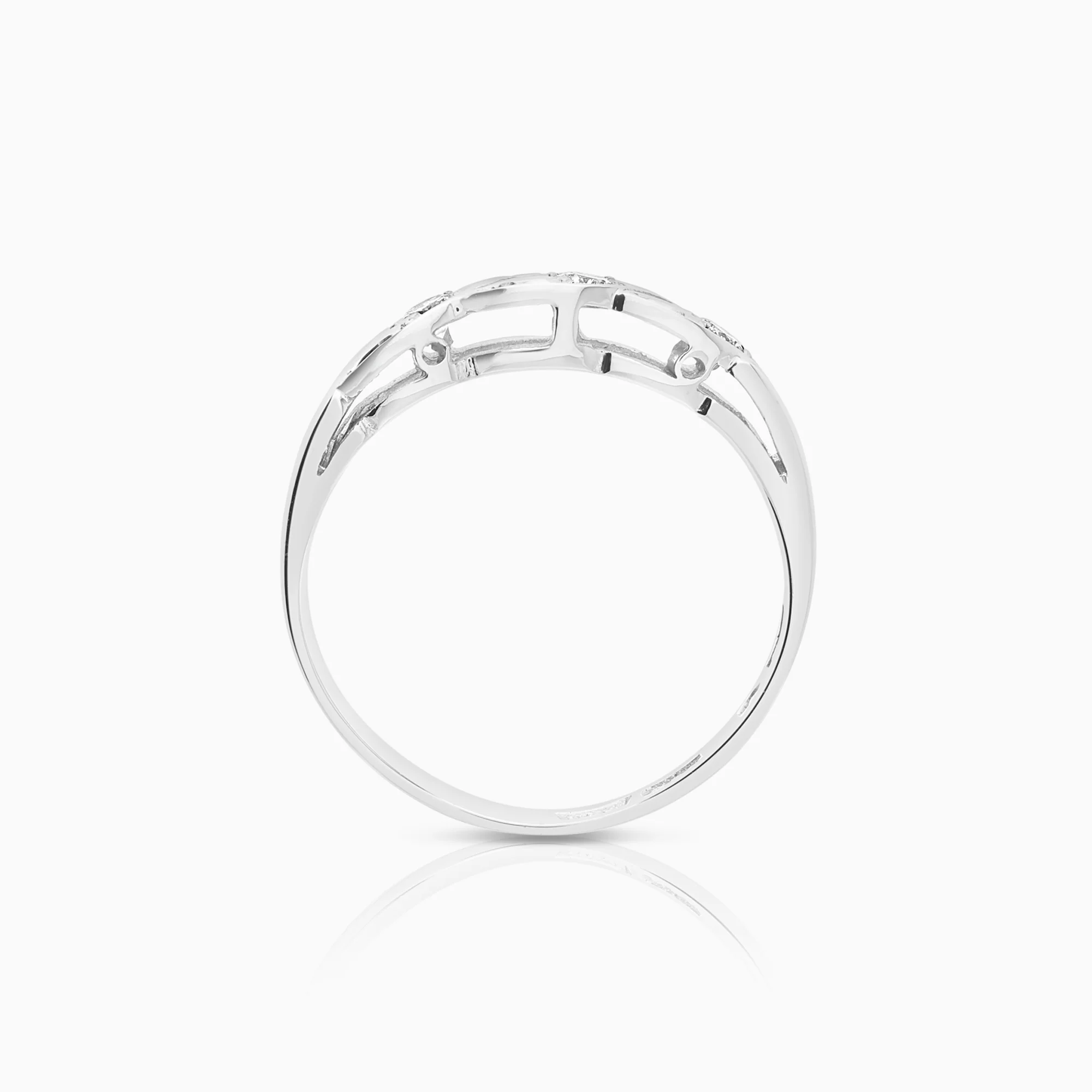 Engelbert diamond ring 0.12ct 18K white gold - Image 2