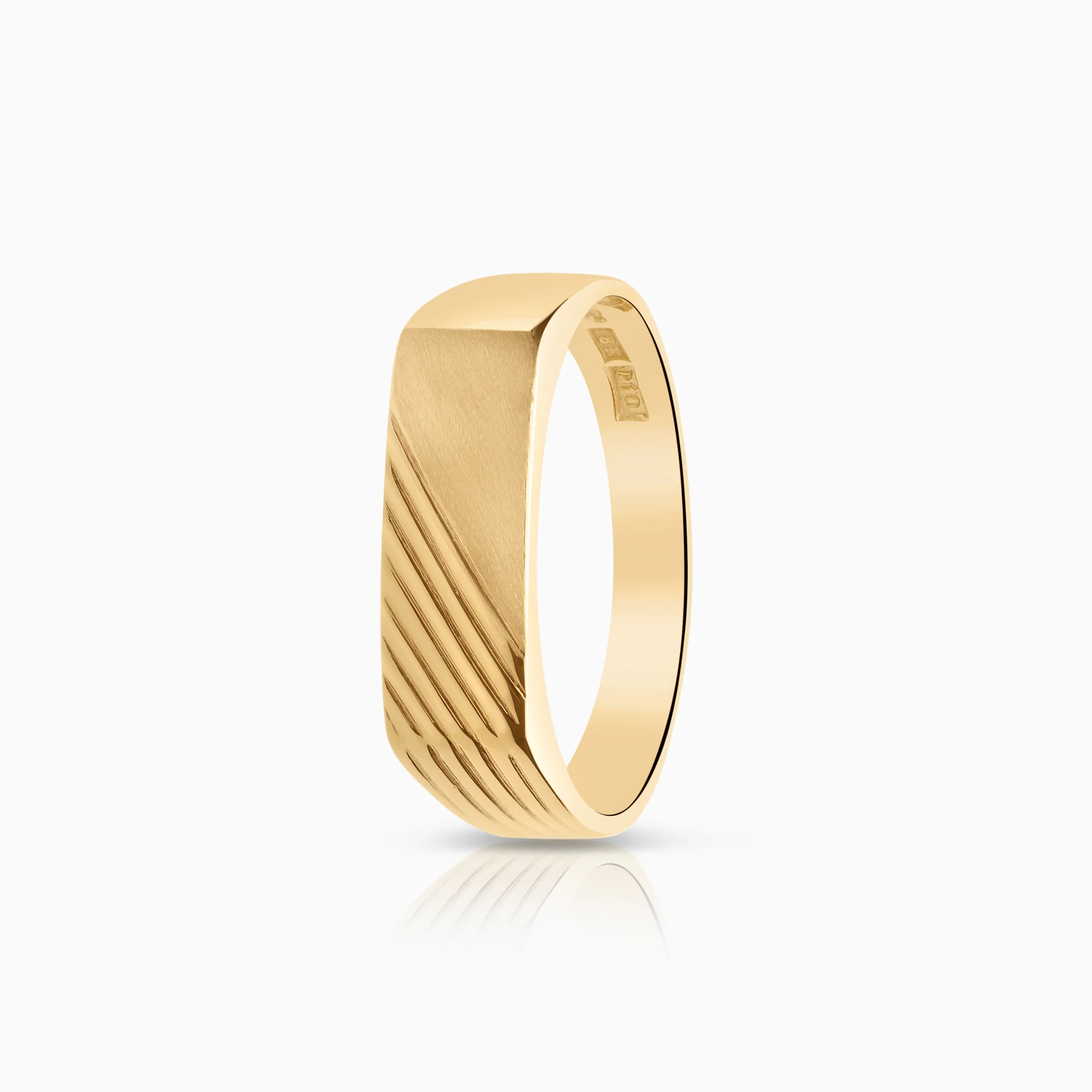 Engelbert signet ring 7.80g 18K gold
