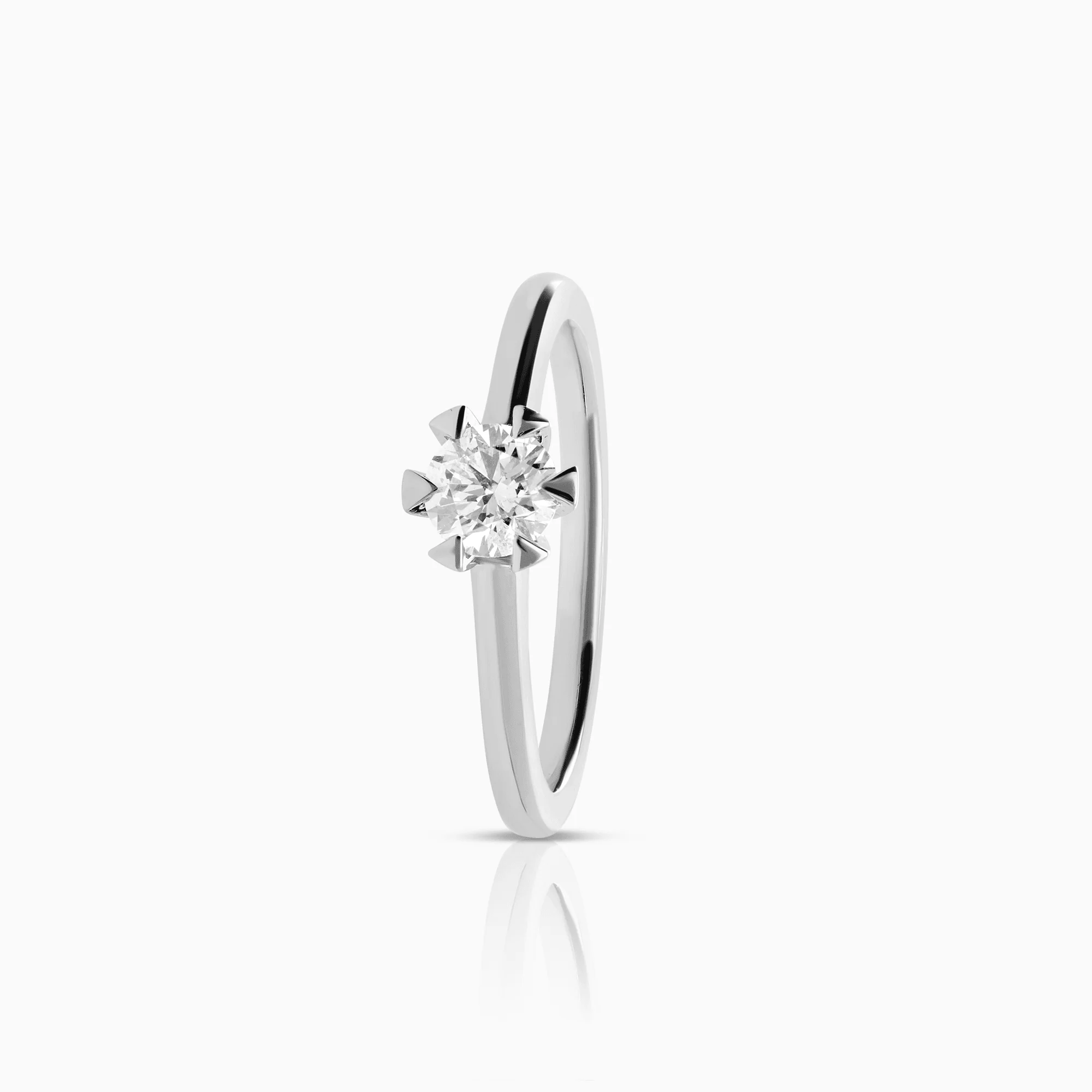 Solitaire Ring 0.55ct 18K