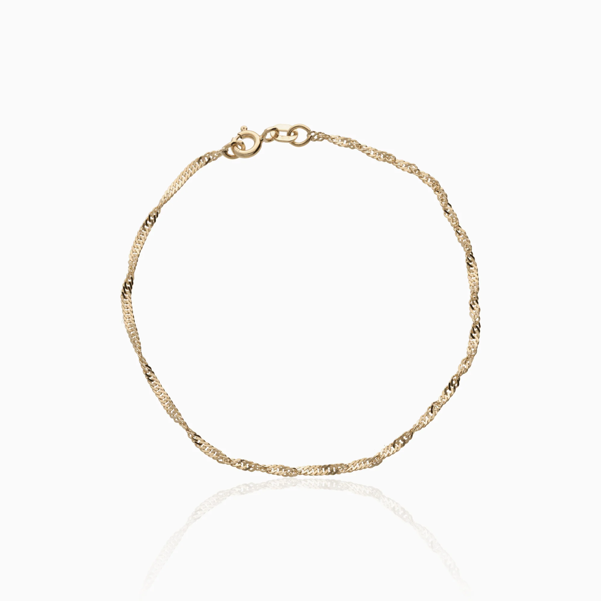Fantasy Link Bracelet 1.18g 18K Gold