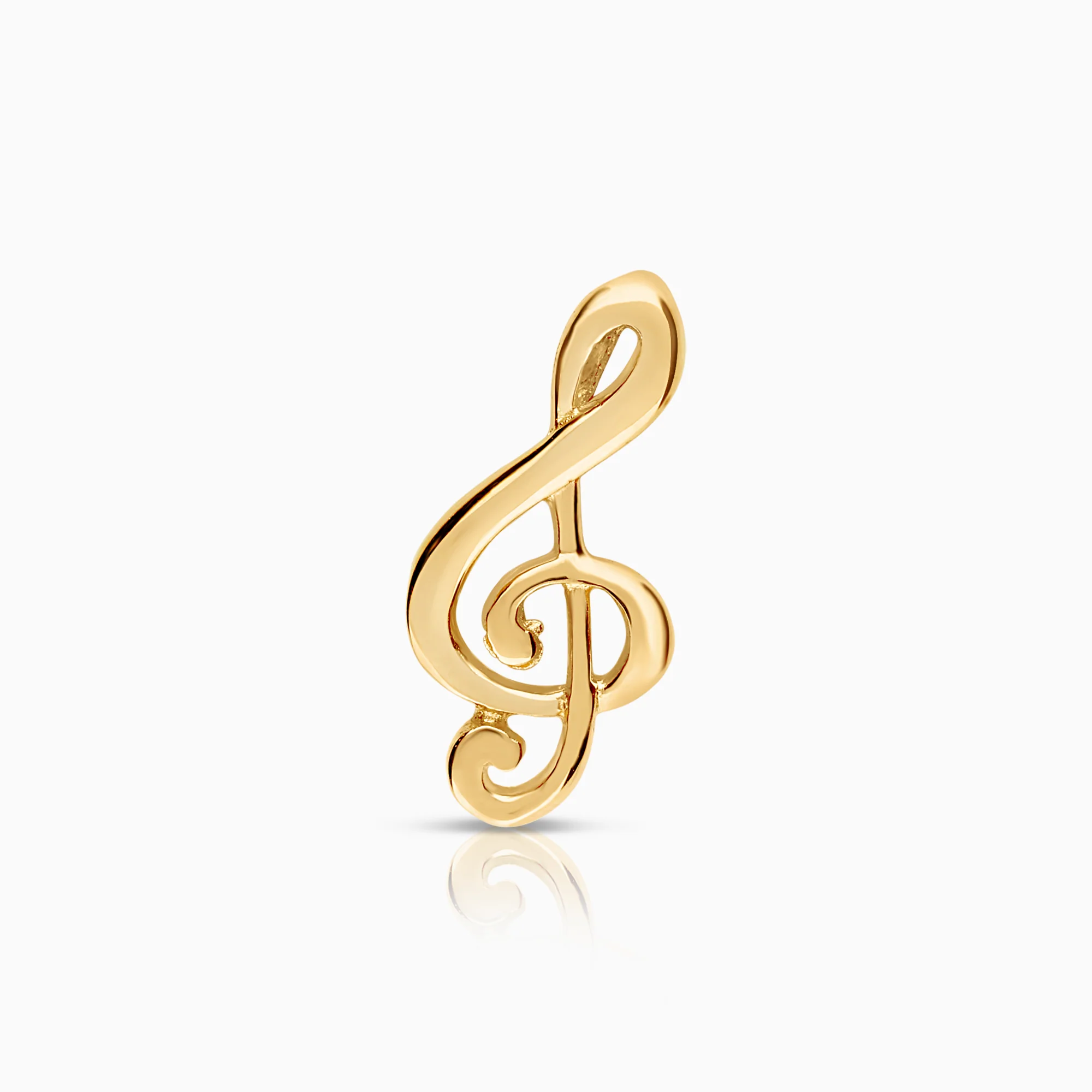 Pendant music note 0.62g 18K gold