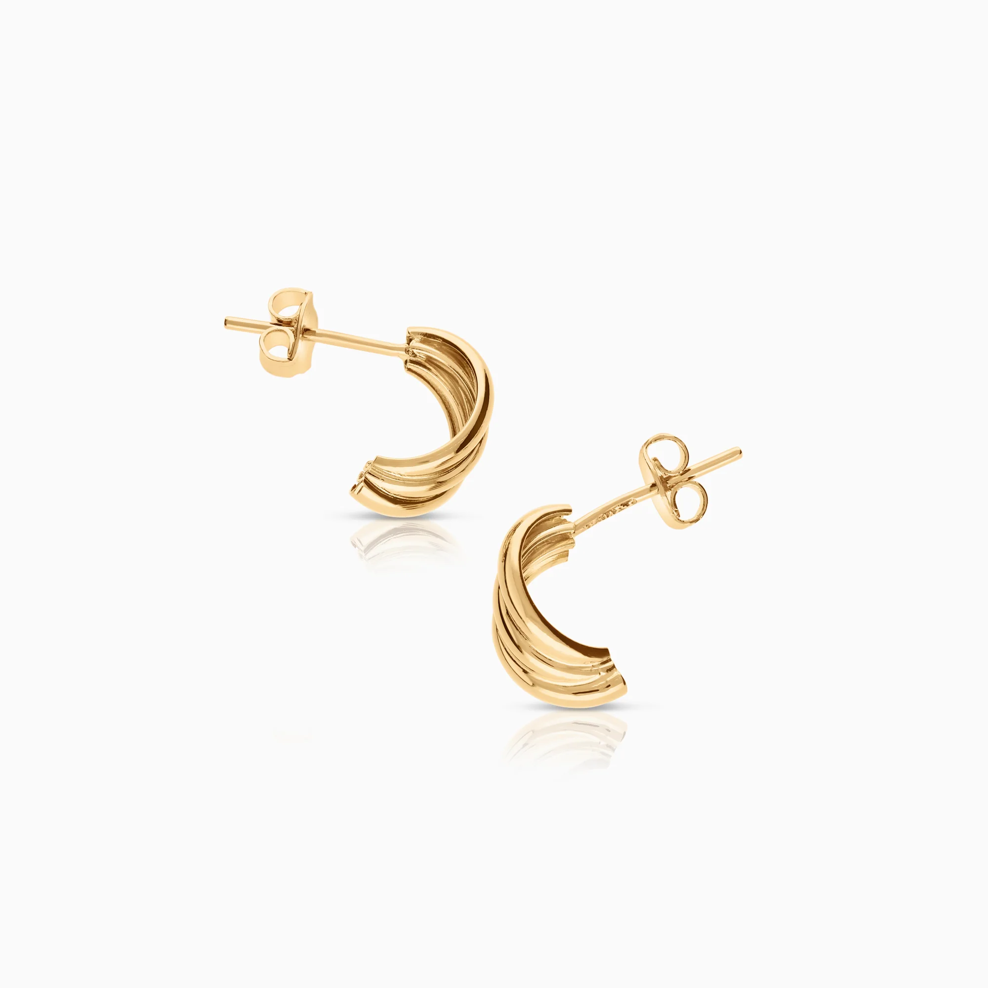 Gold earrings 1.79g 18K gold - Image 2