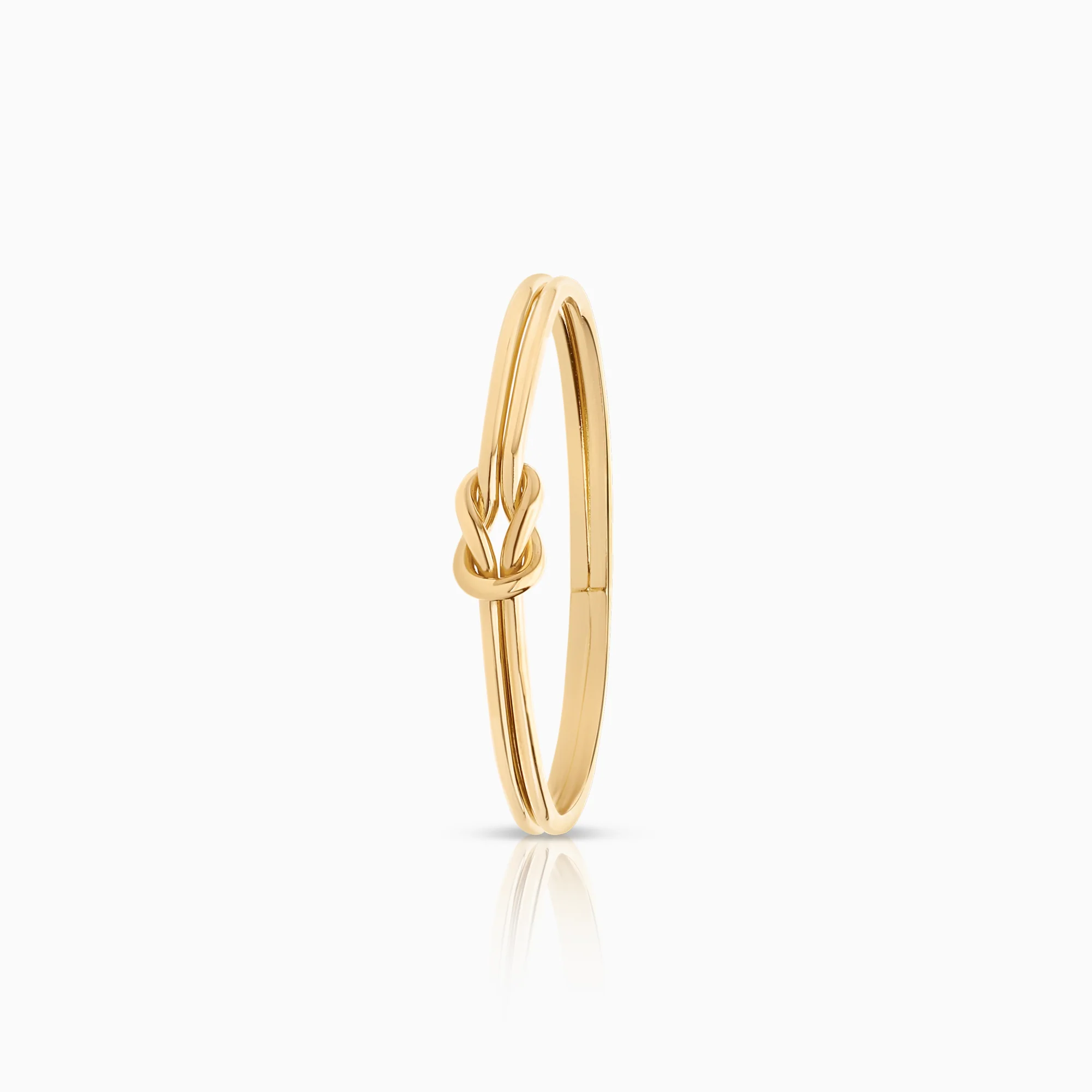 Gold ring with knot 0.73g 18K gold