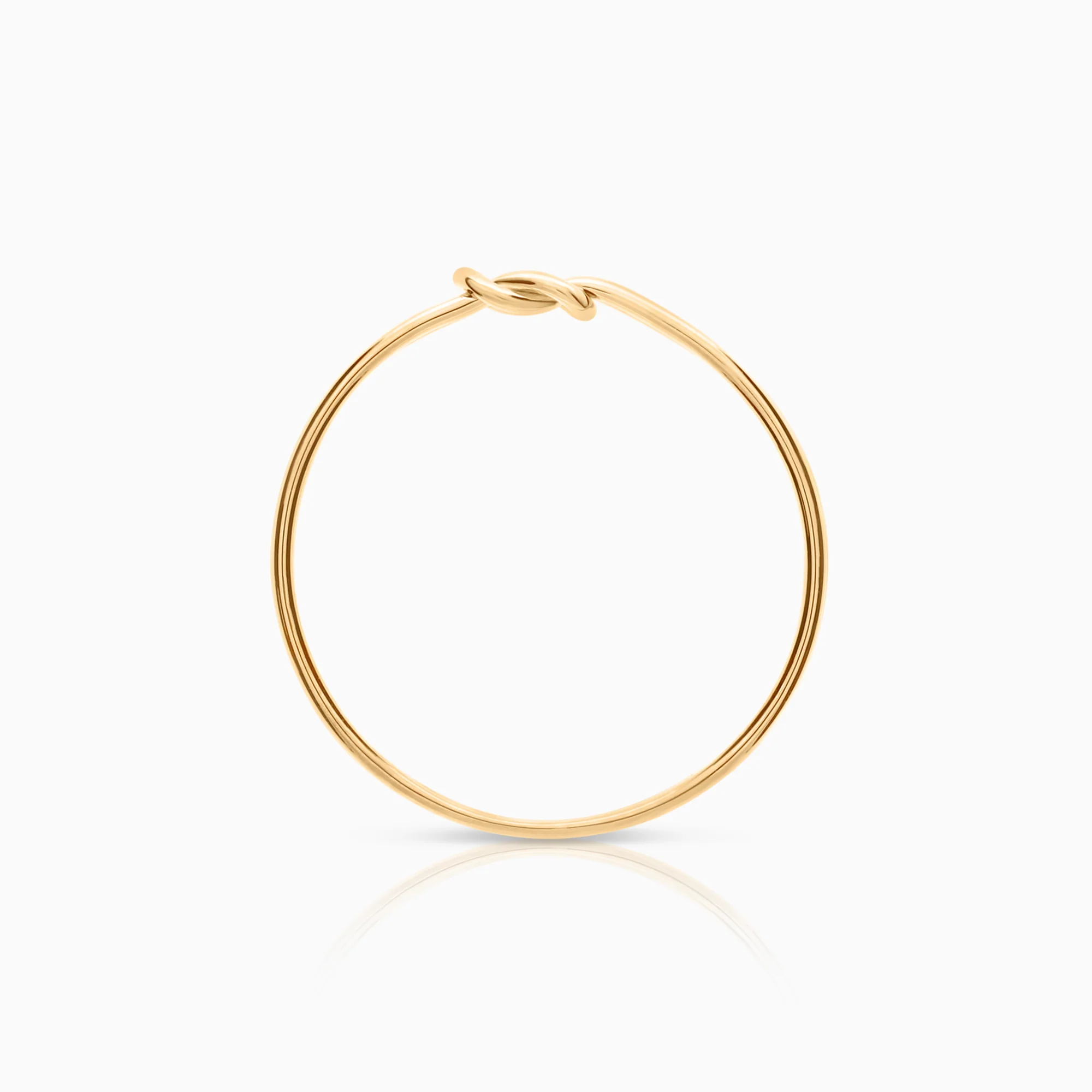 Gold ring with knot 0.73g 18K gold - Image 2