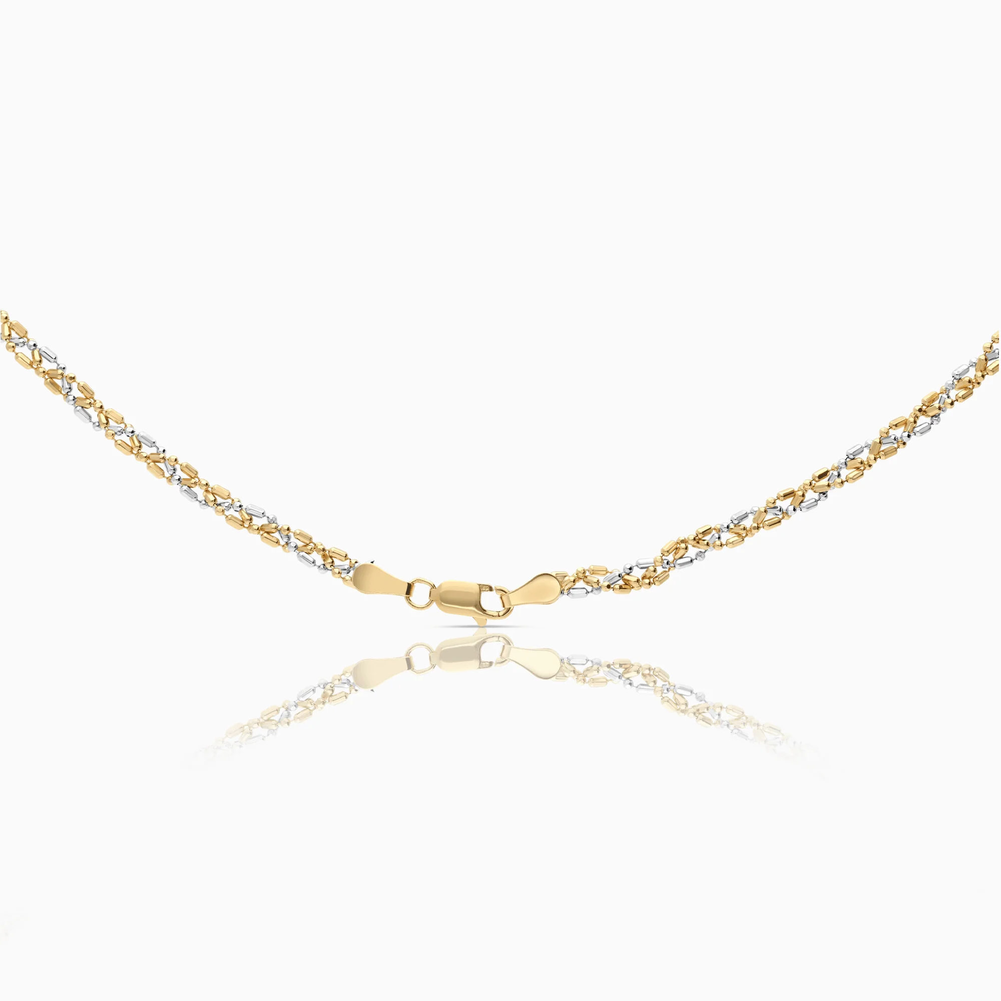 Fantasy link 10.62g 18K yellow/white gold - Image 2