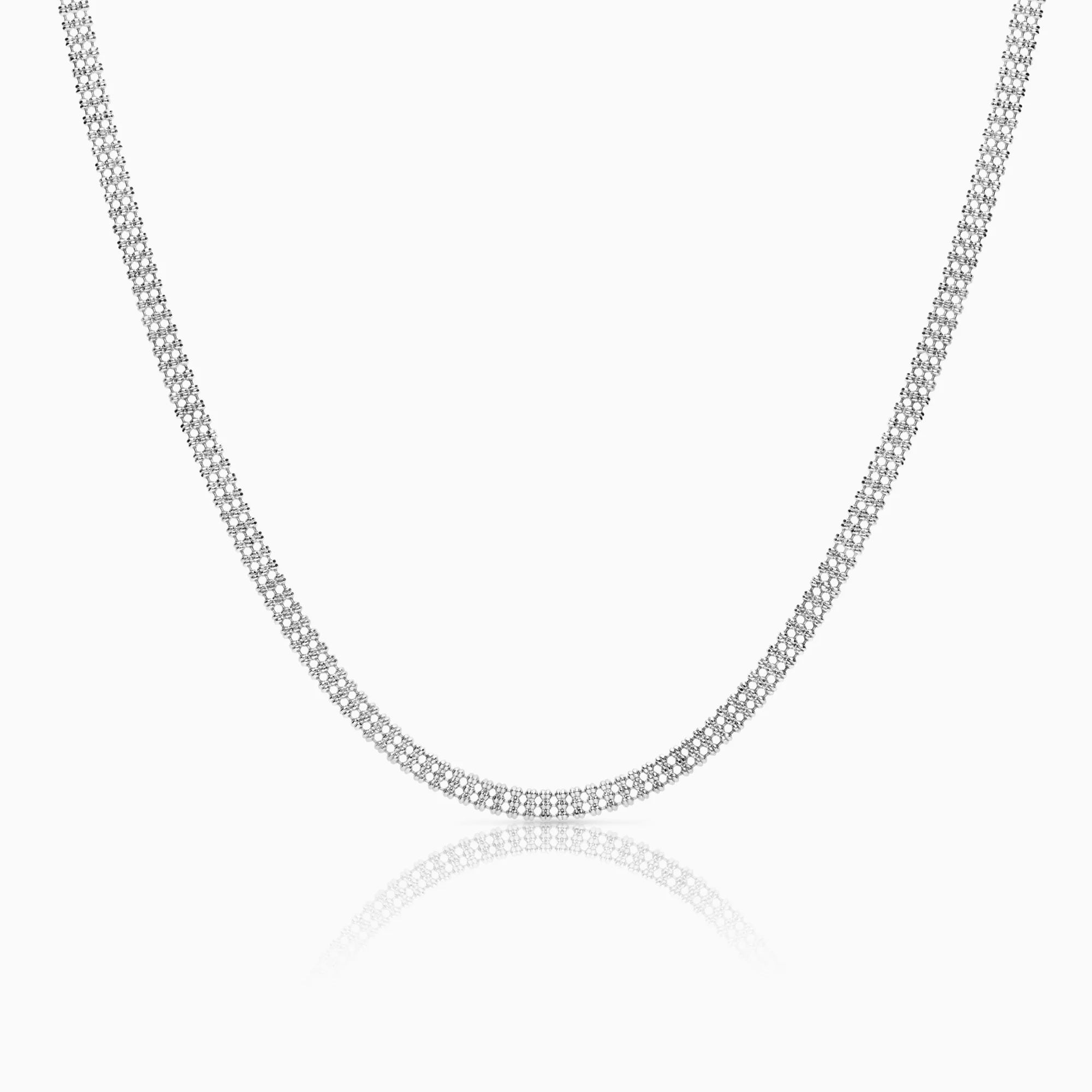 Fantasy link 11.30g 18K white gold
